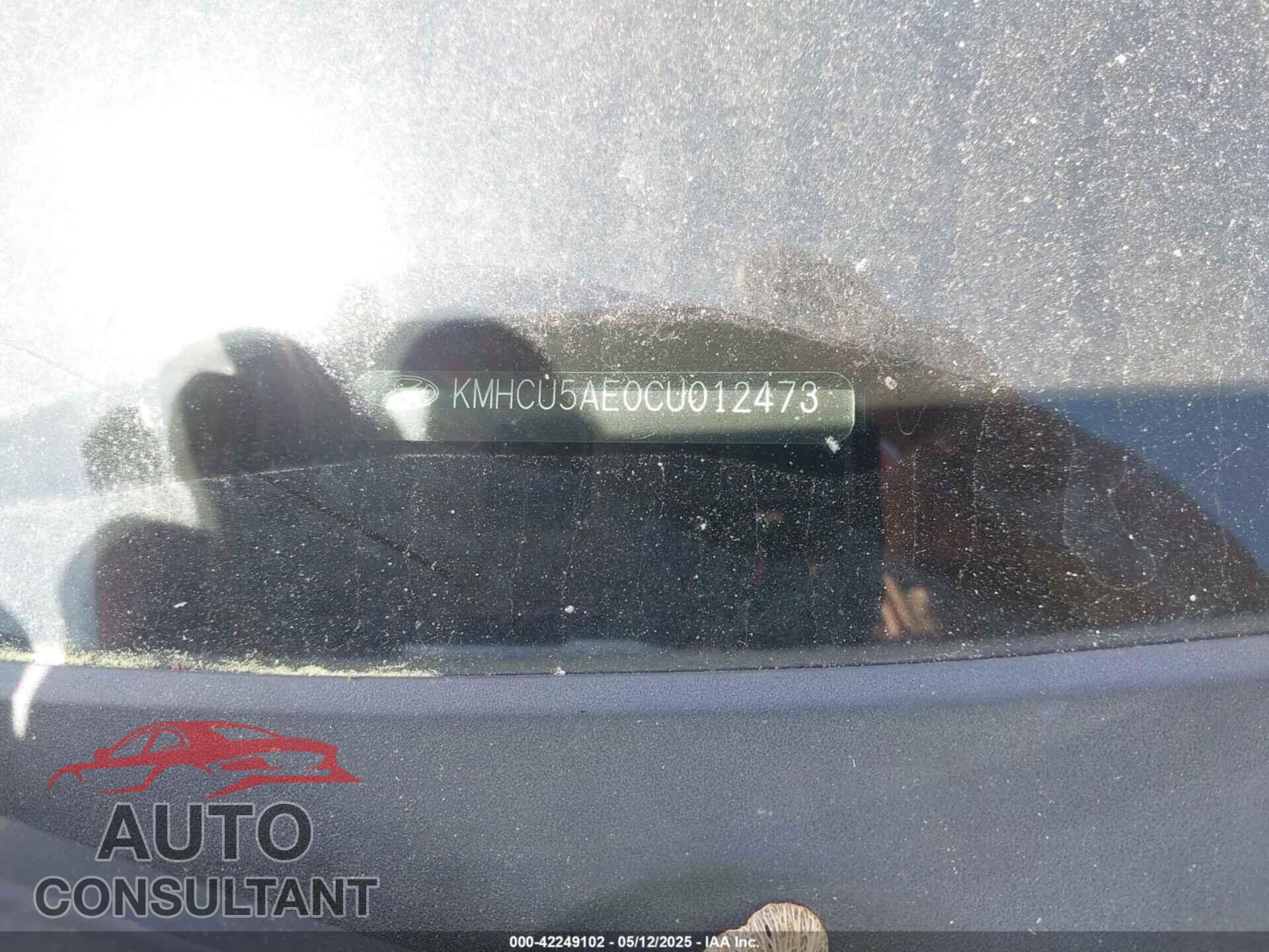 HYUNDAI ACCENT 2012 - KMHCU5AE0CU012473