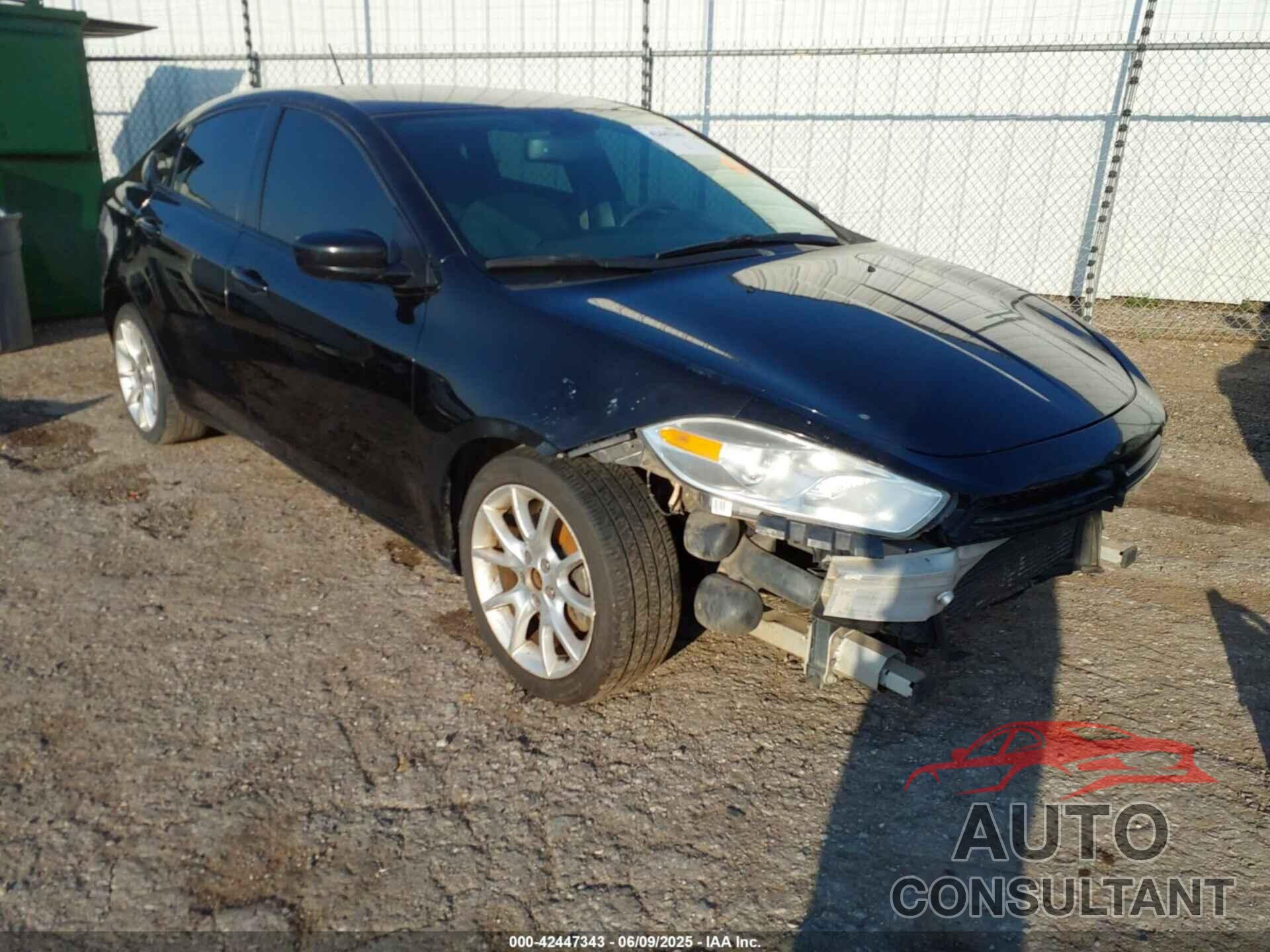 DODGE DART 2013 - 1C3CDFBH7DD154442