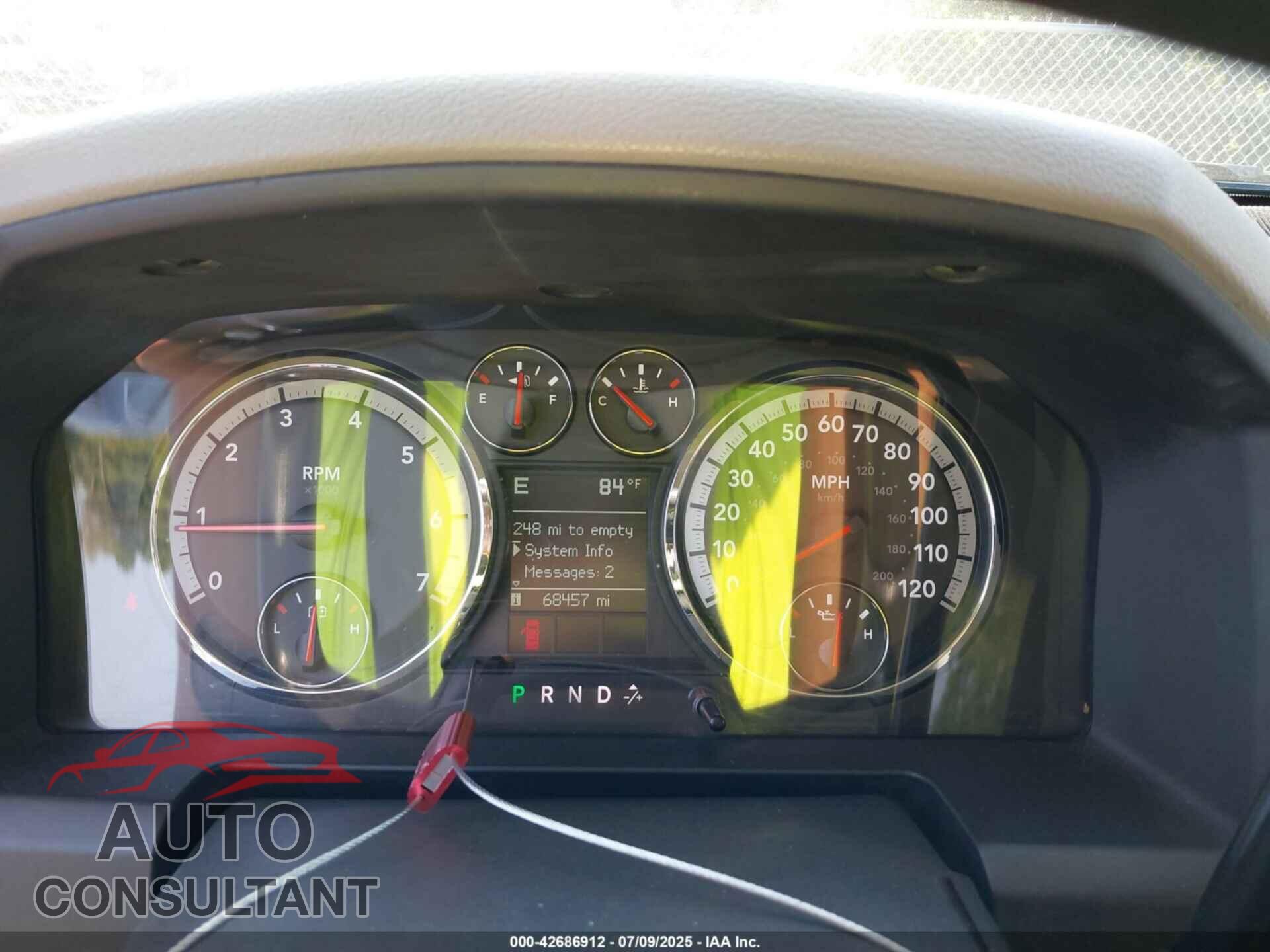 DODGE RAM 1500 2009 - 1D3HB18P69S807040
