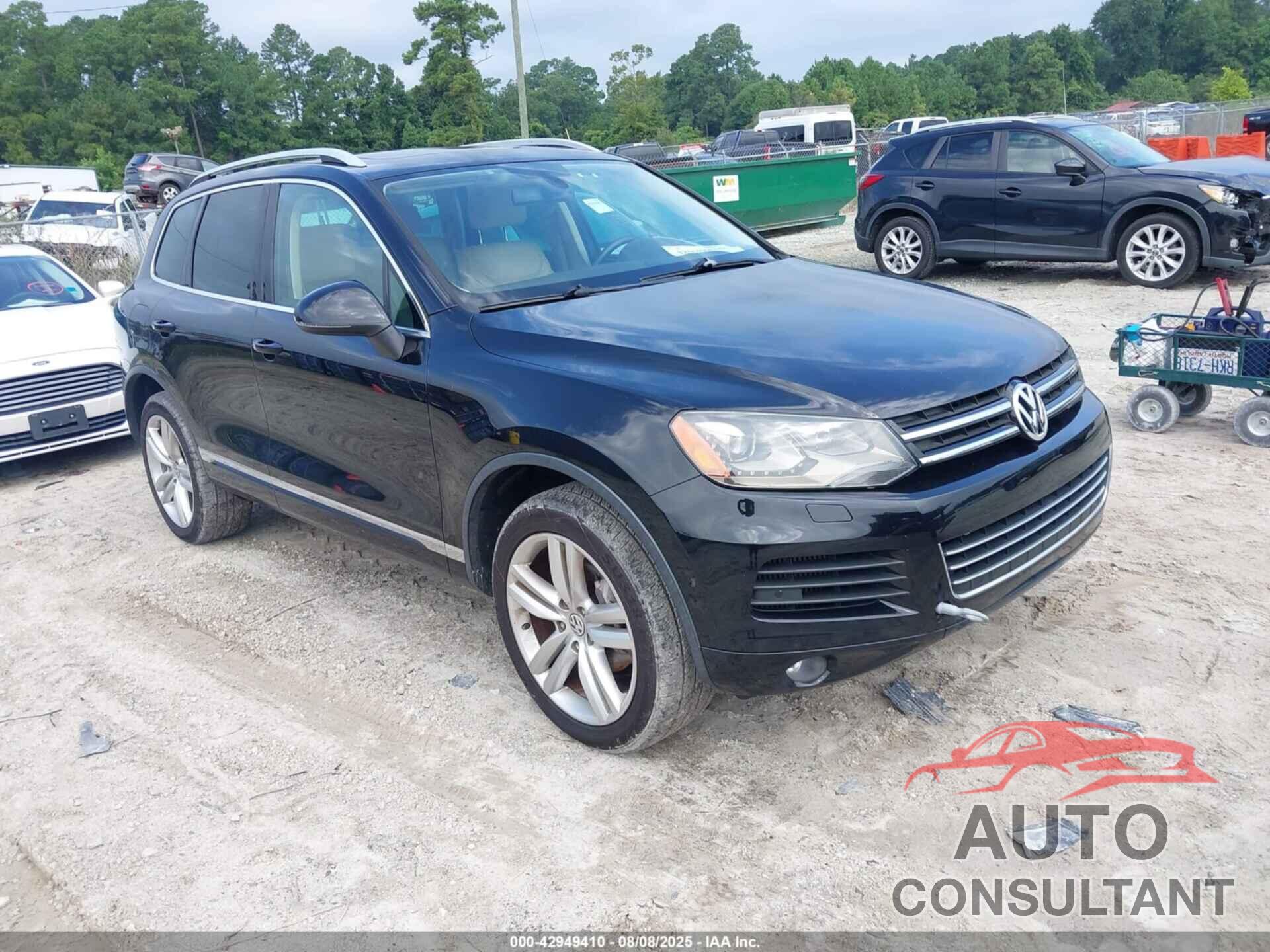 VOLKSWAGEN TOUAREG 2012 - WVGEK9BP4CD009470