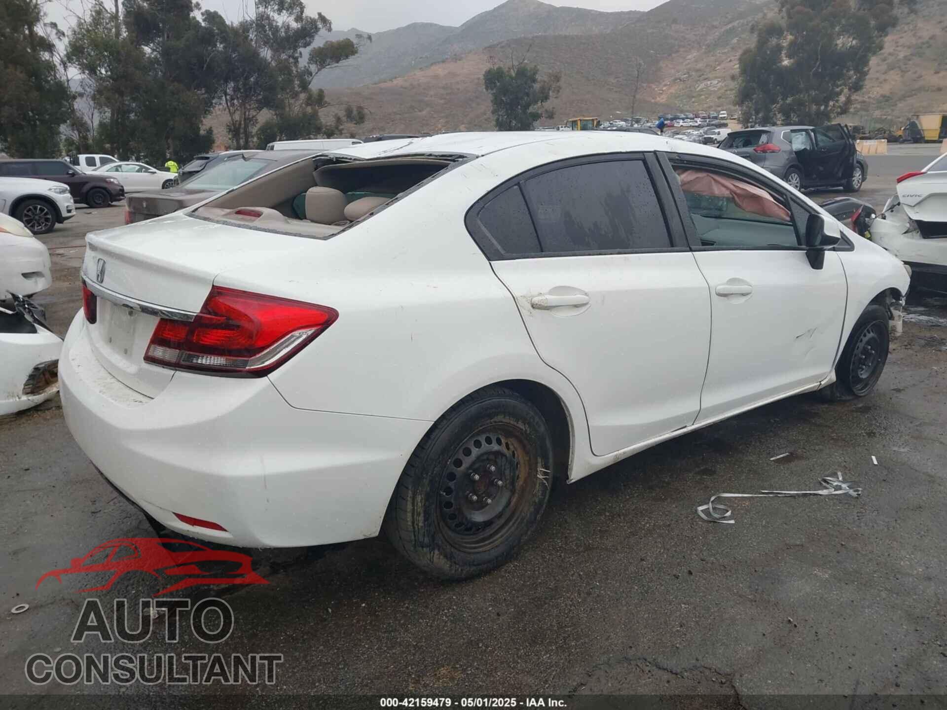 HONDA CIVIC 2013 - 19XFB2F55DE250009