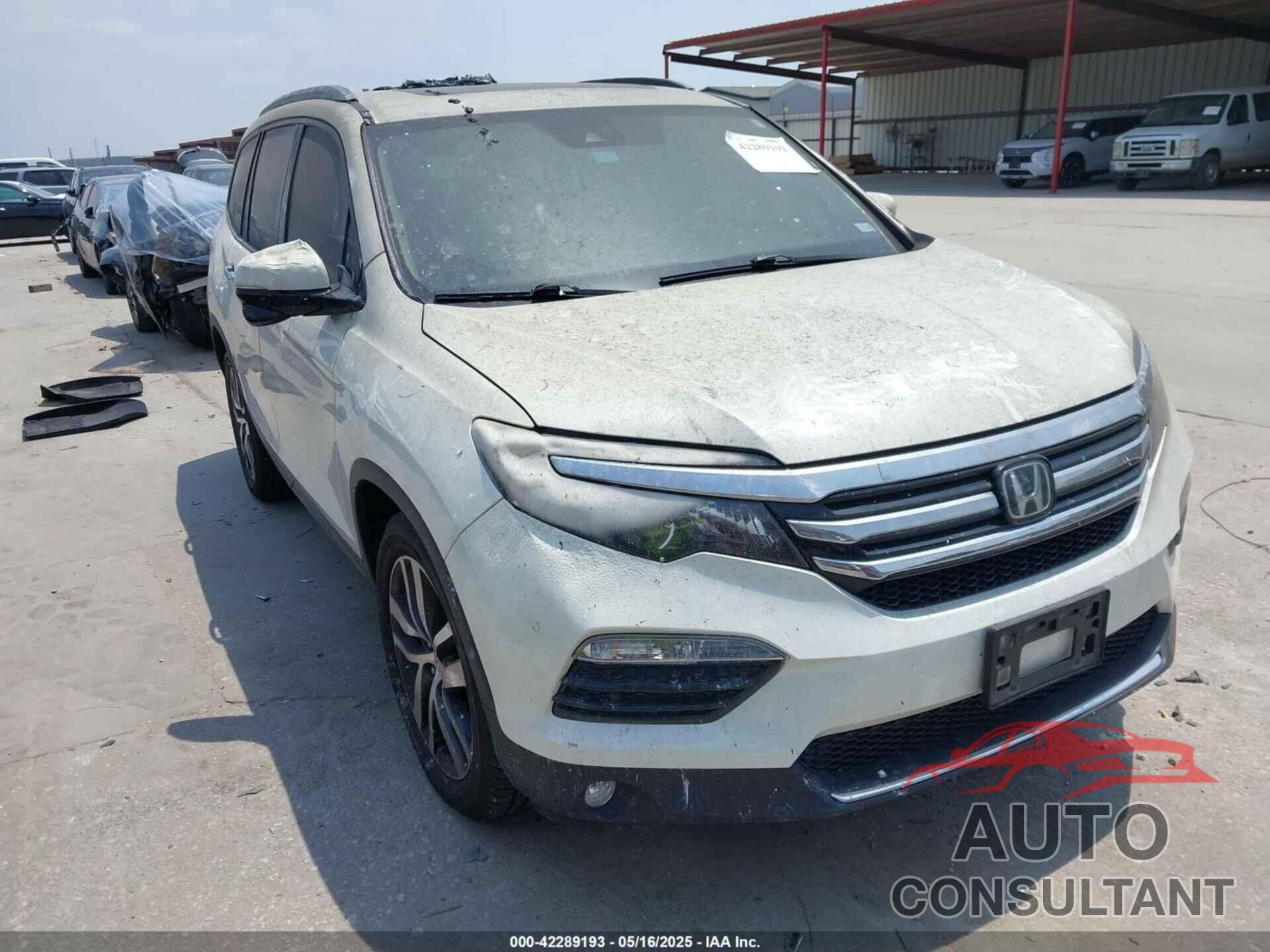 HONDA PILOT 2017 - 5FNYF6H93HB007898