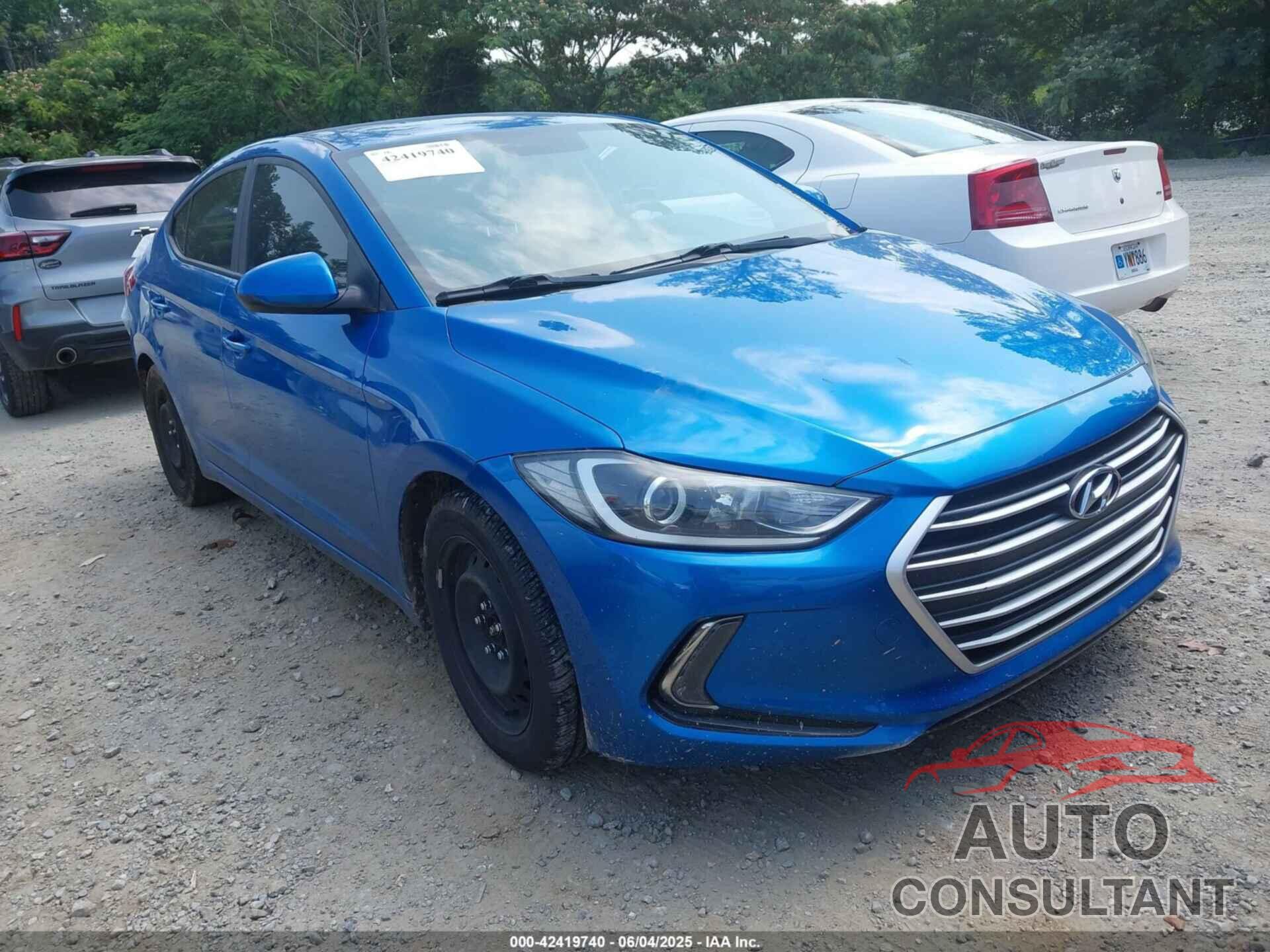 HYUNDAI ELANTRA 2017 - 5NPD84LF2HH030732