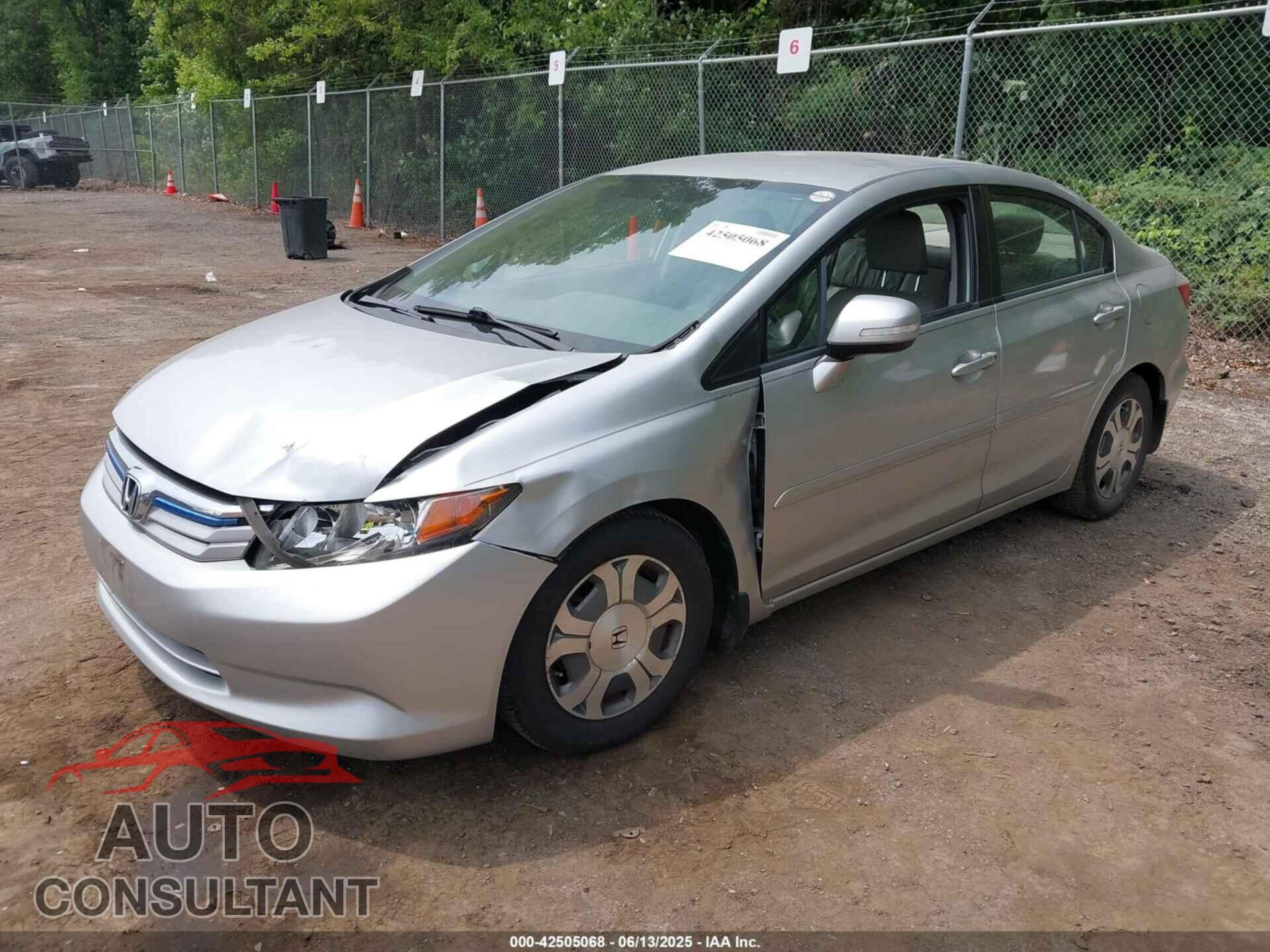 HONDA CIVIC HYBRID 2012 - JHMFB4F39CS004178