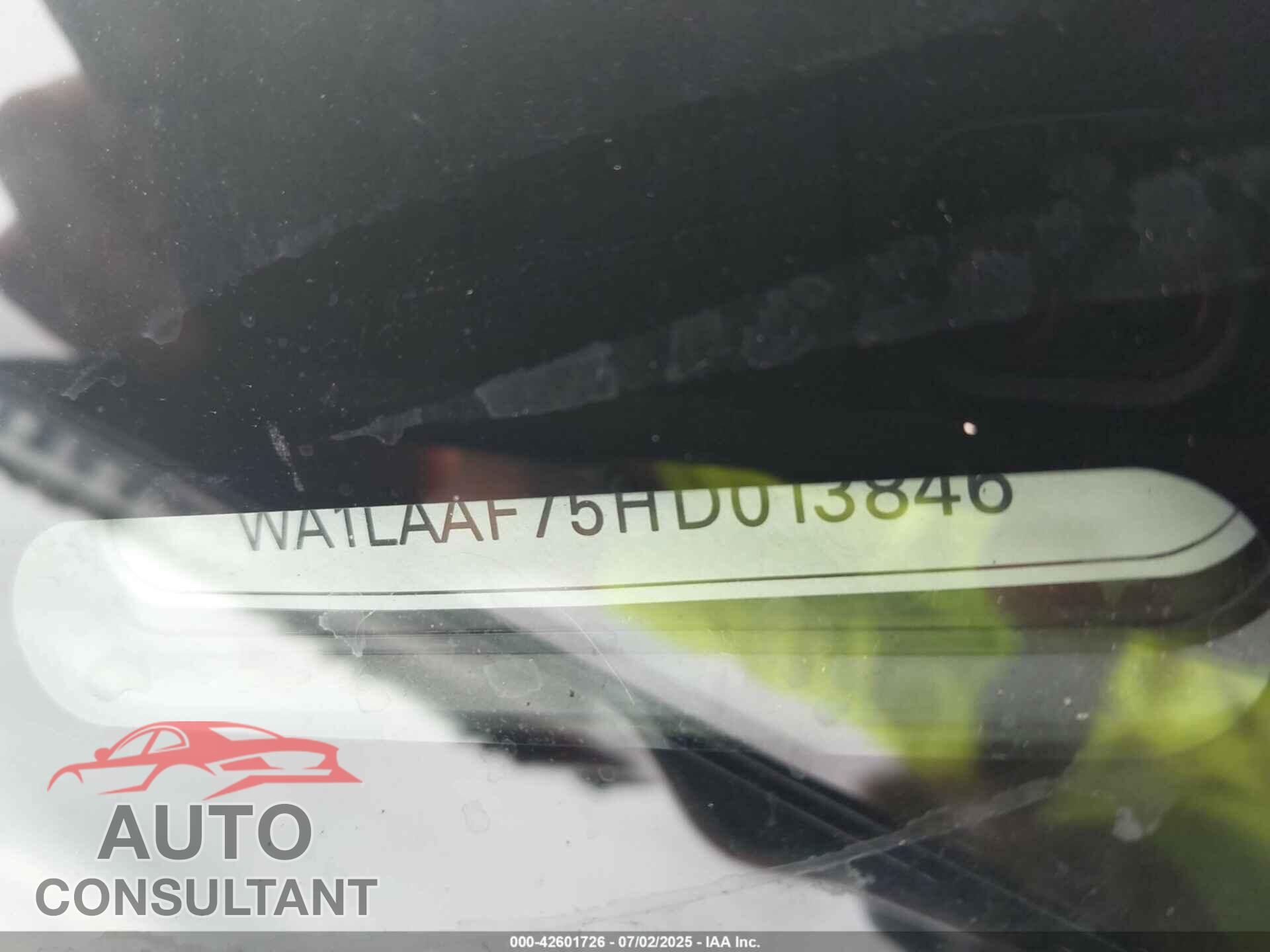 AUDI Q7 2017 - WA1LAAF75HD013846