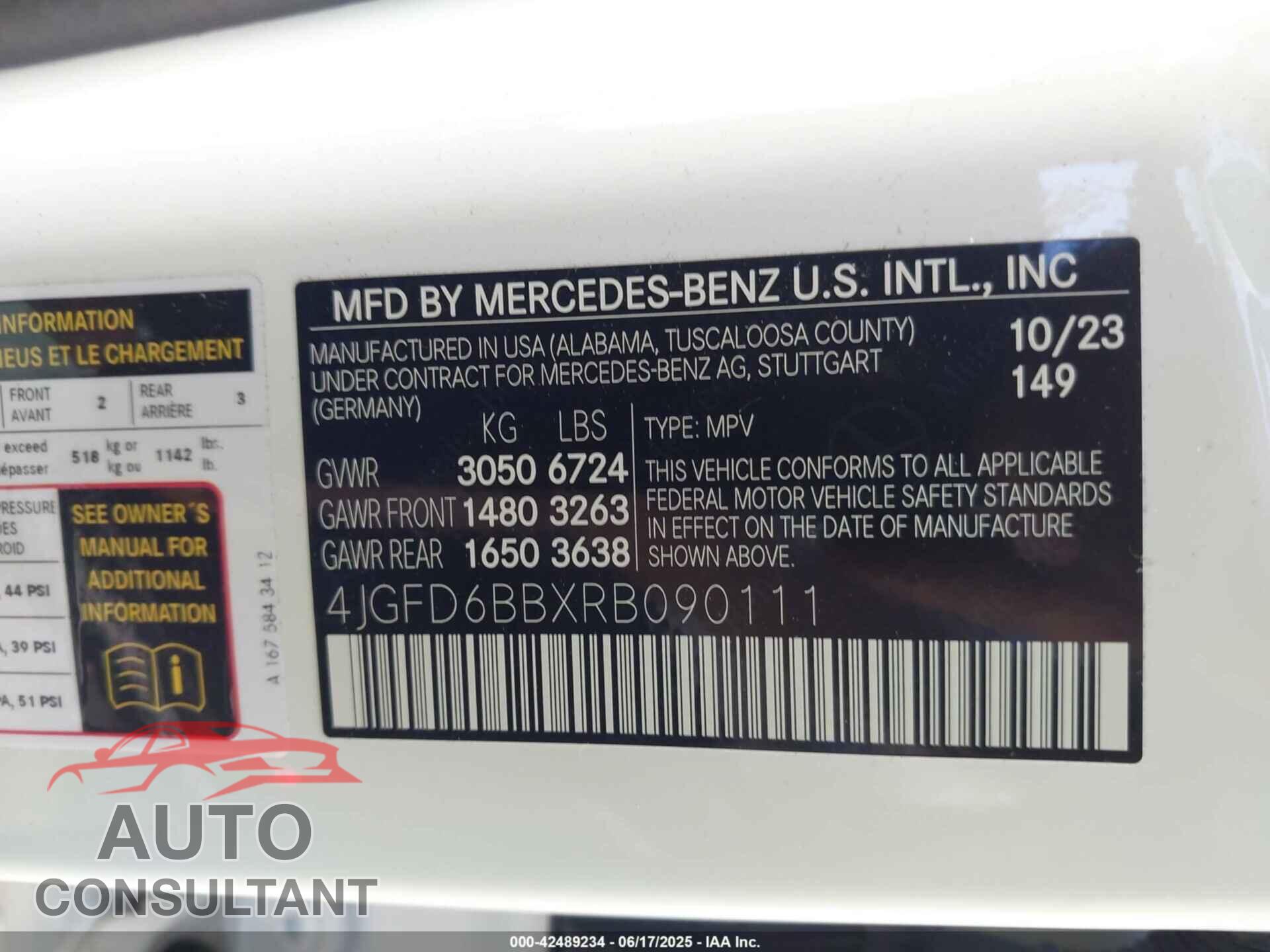 MERCEDES-BENZ AMG GLE 53 COUPE 2024 - 4JGFD6BBXRB090111