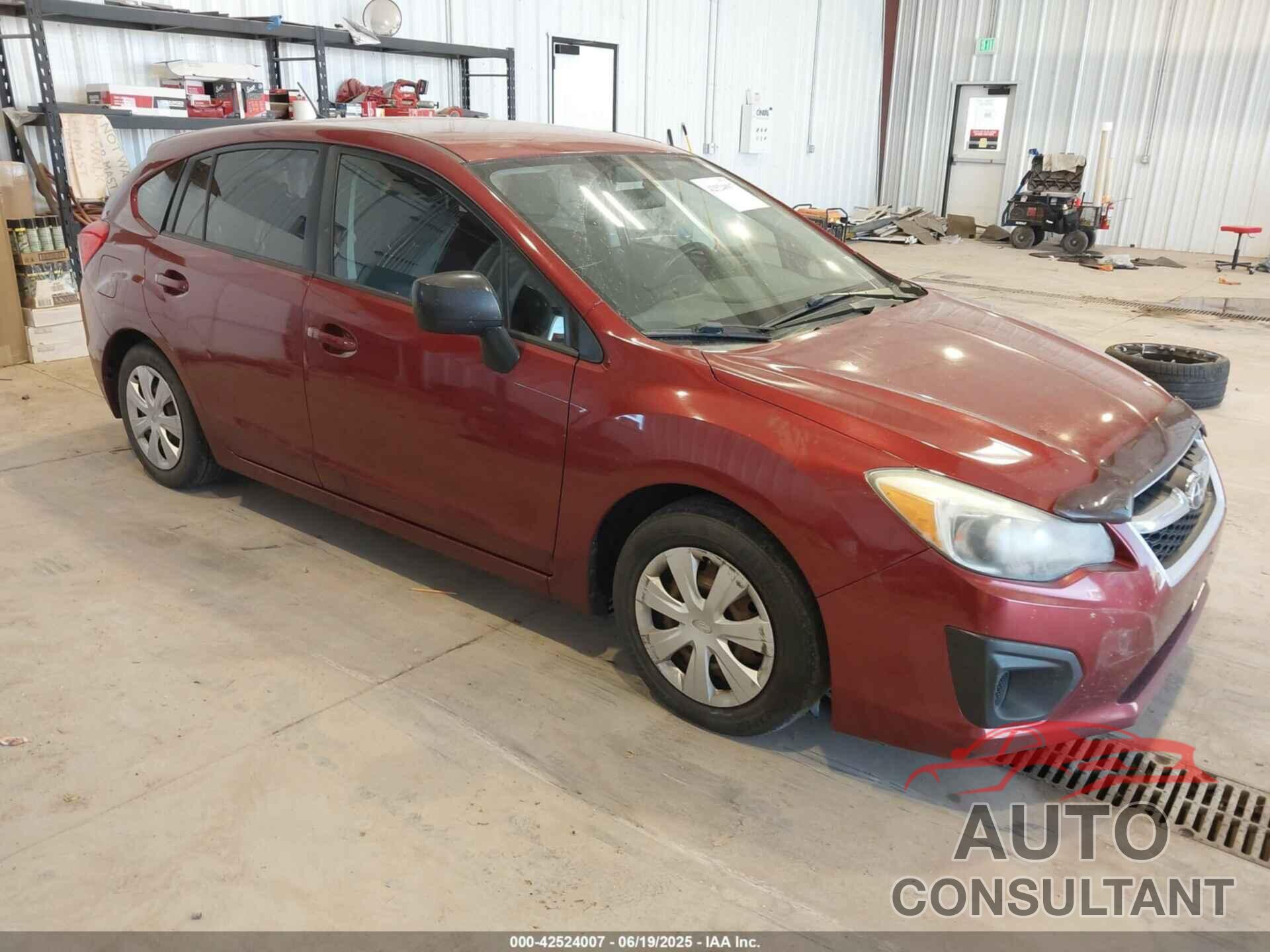 SUBARU IMPREZA 2012 - JF1GPAA64CH246984