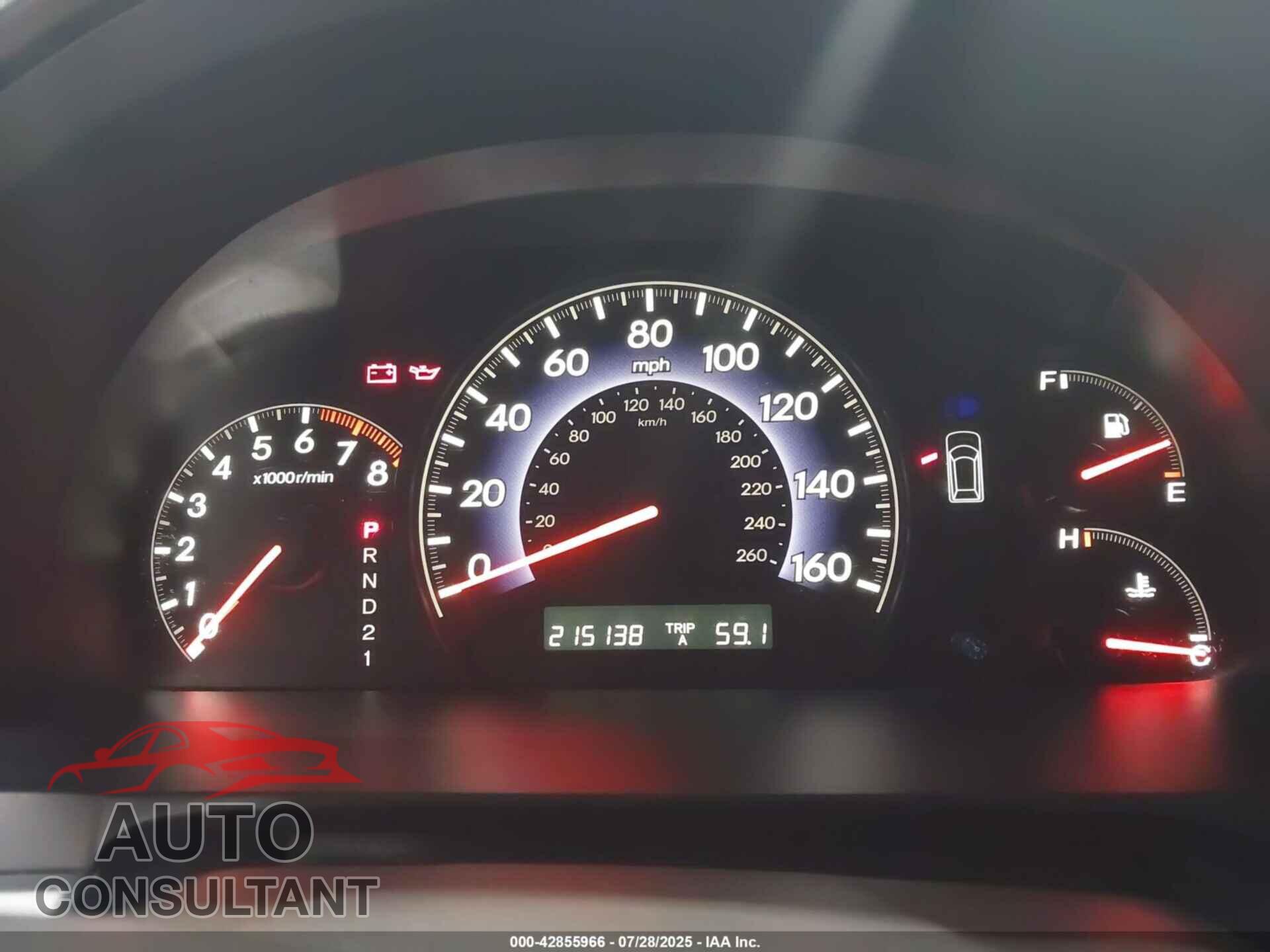 HONDA ODYSSEY 2010 - 5FNRL3H75AB009698