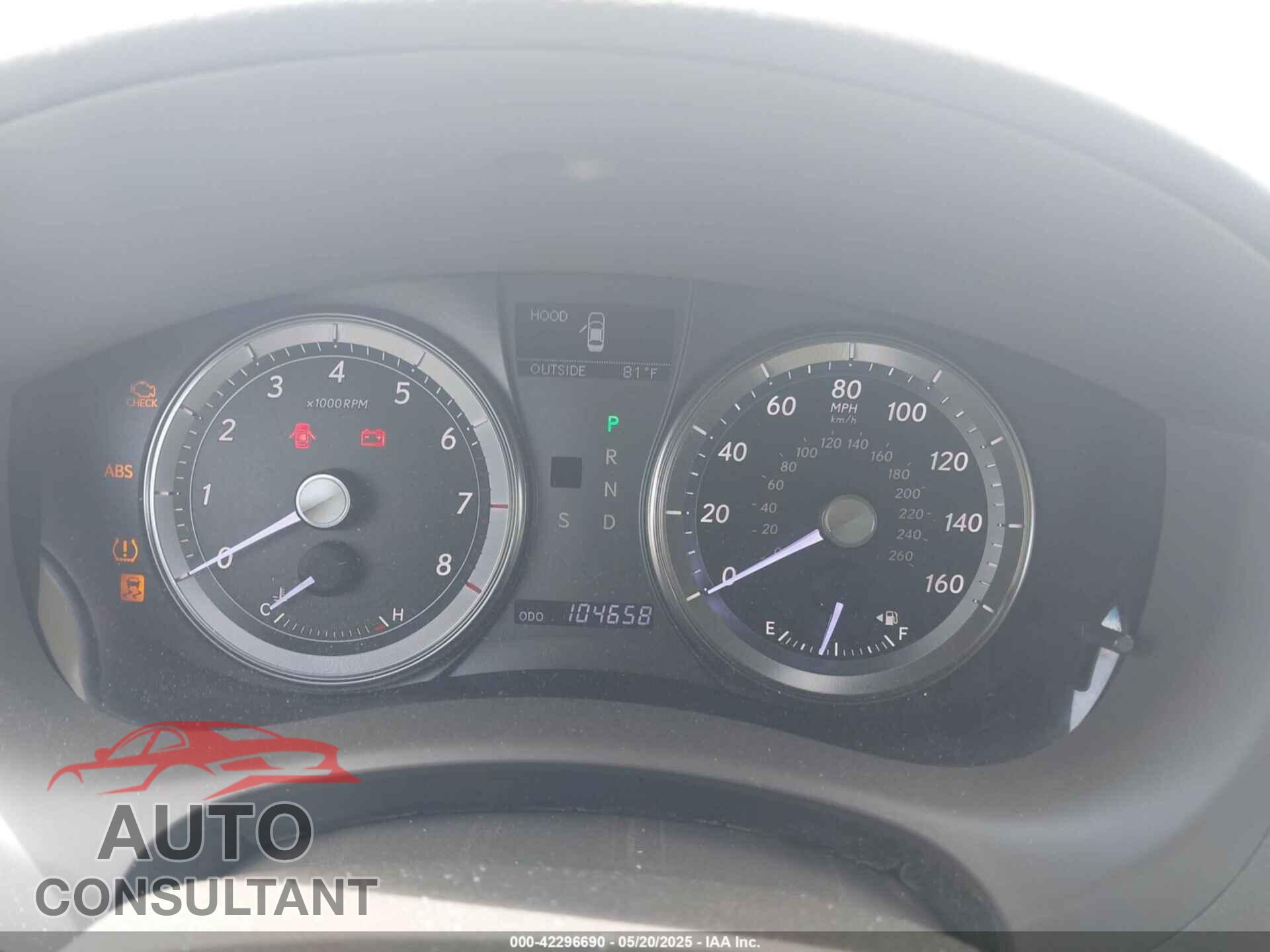 LEXUS ES 350 2012 - JTHBK1EG0C2490879