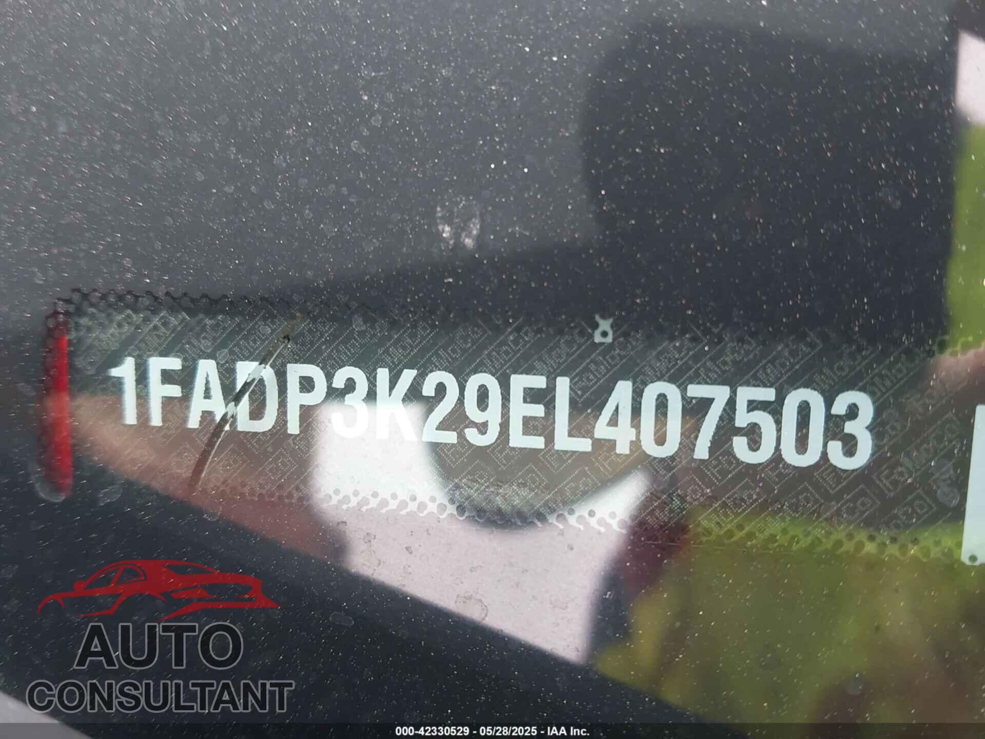 FORD FOCUS 2014 - 1FADP3K29EL407503