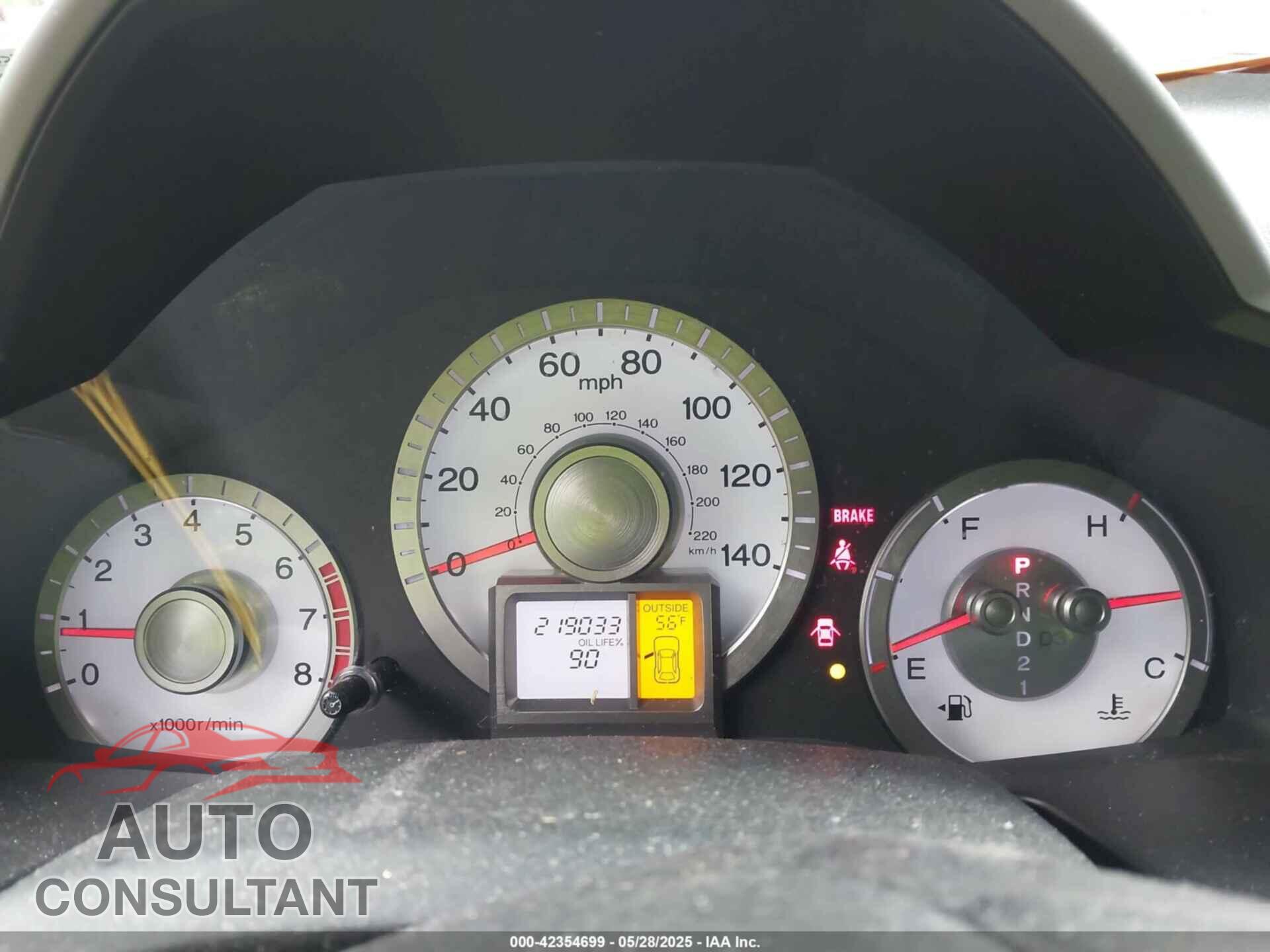 HONDA PILOT 2011 - 5FNYF4H52BB067003