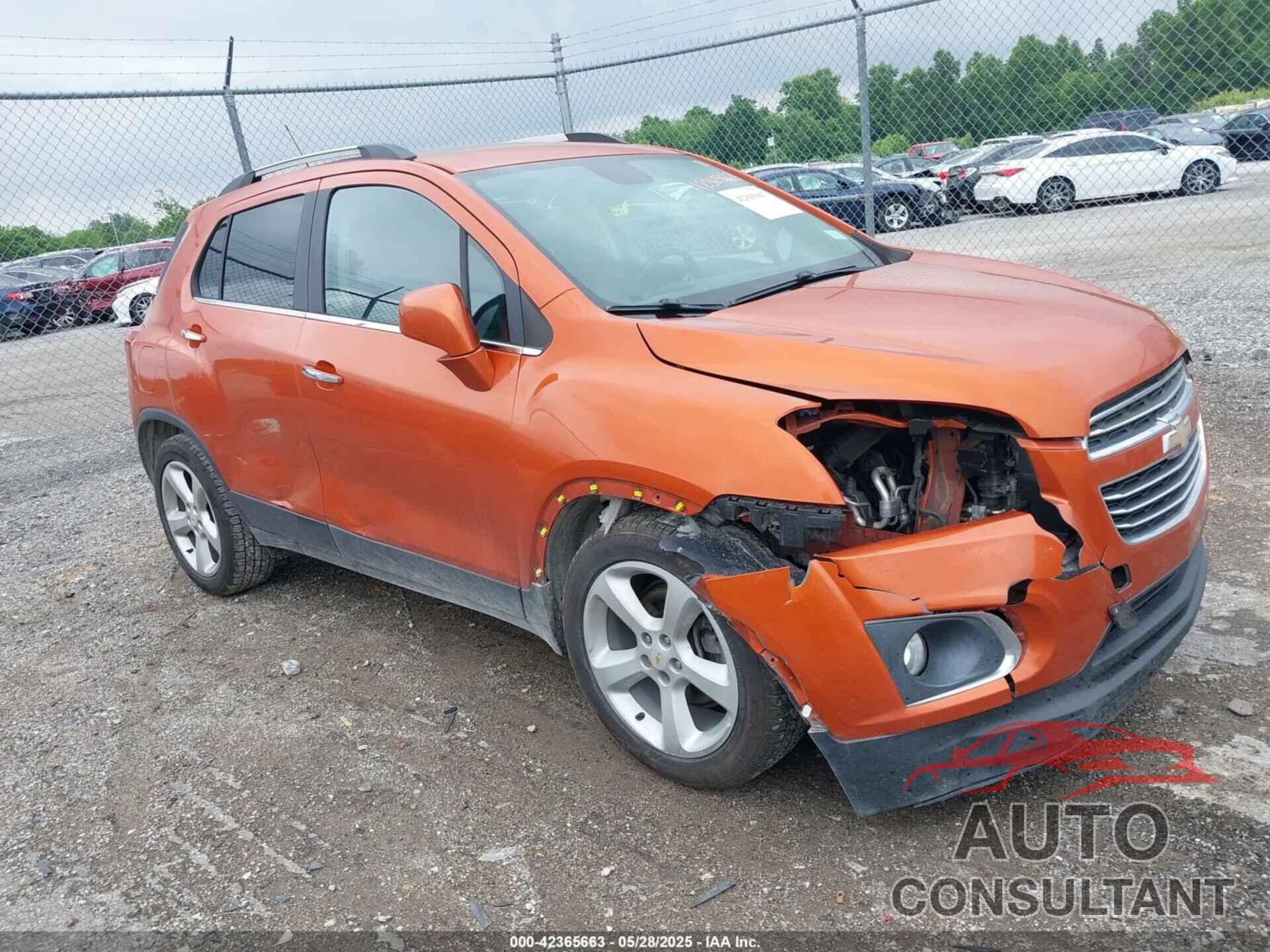 CHEVROLET TRAX 2015 - KL7CJNSB7FB229386