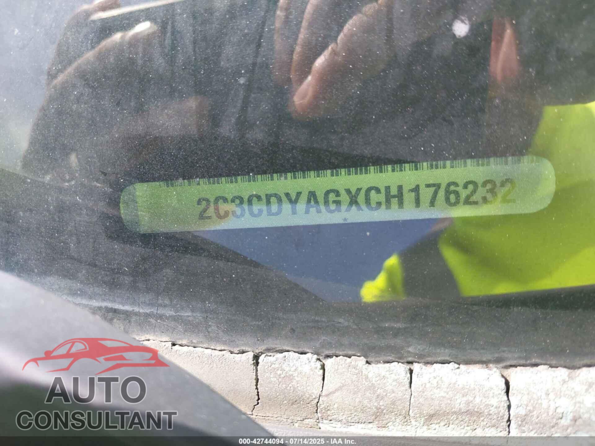 DODGE CHALLENGER 2012 - 2C3CDYAGXCH176232