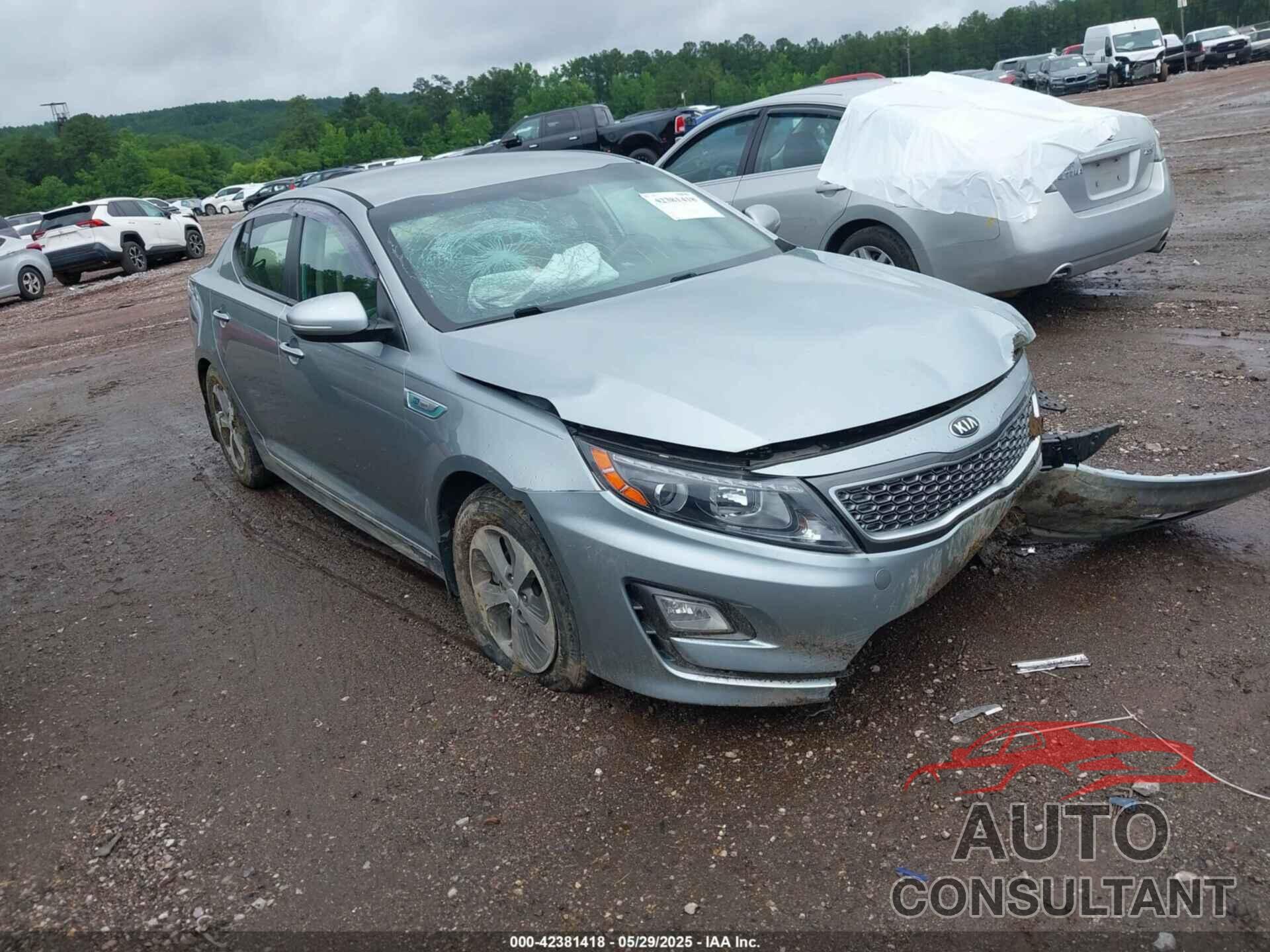 KIA OPTIMA HYBRID 2014 - KNAGM4AD0E5068429