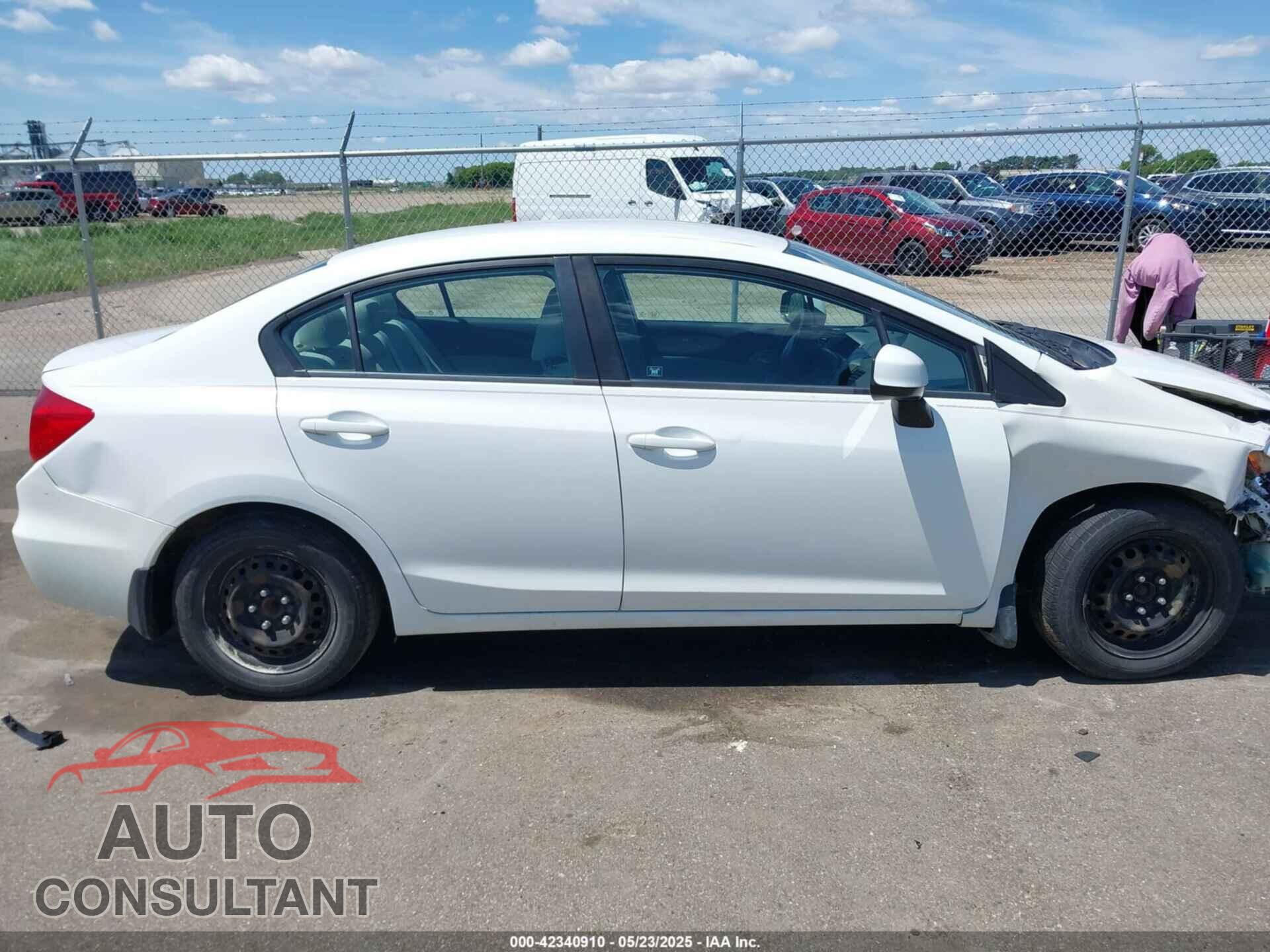 HONDA CIVIC 2012 - 19XFB2F59CE095916