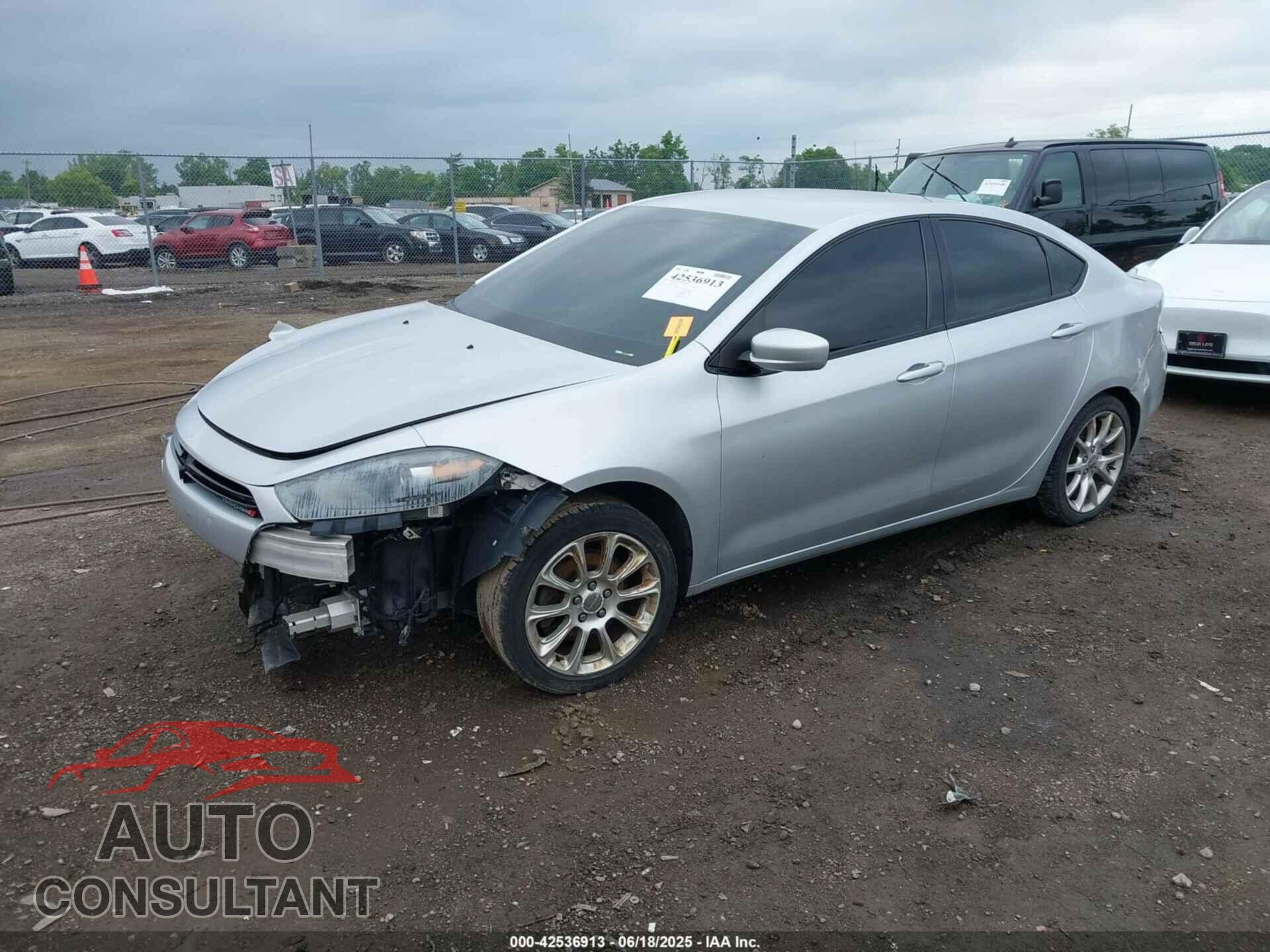 DODGE DART 2013 - 1C3CDFBA9DD307678