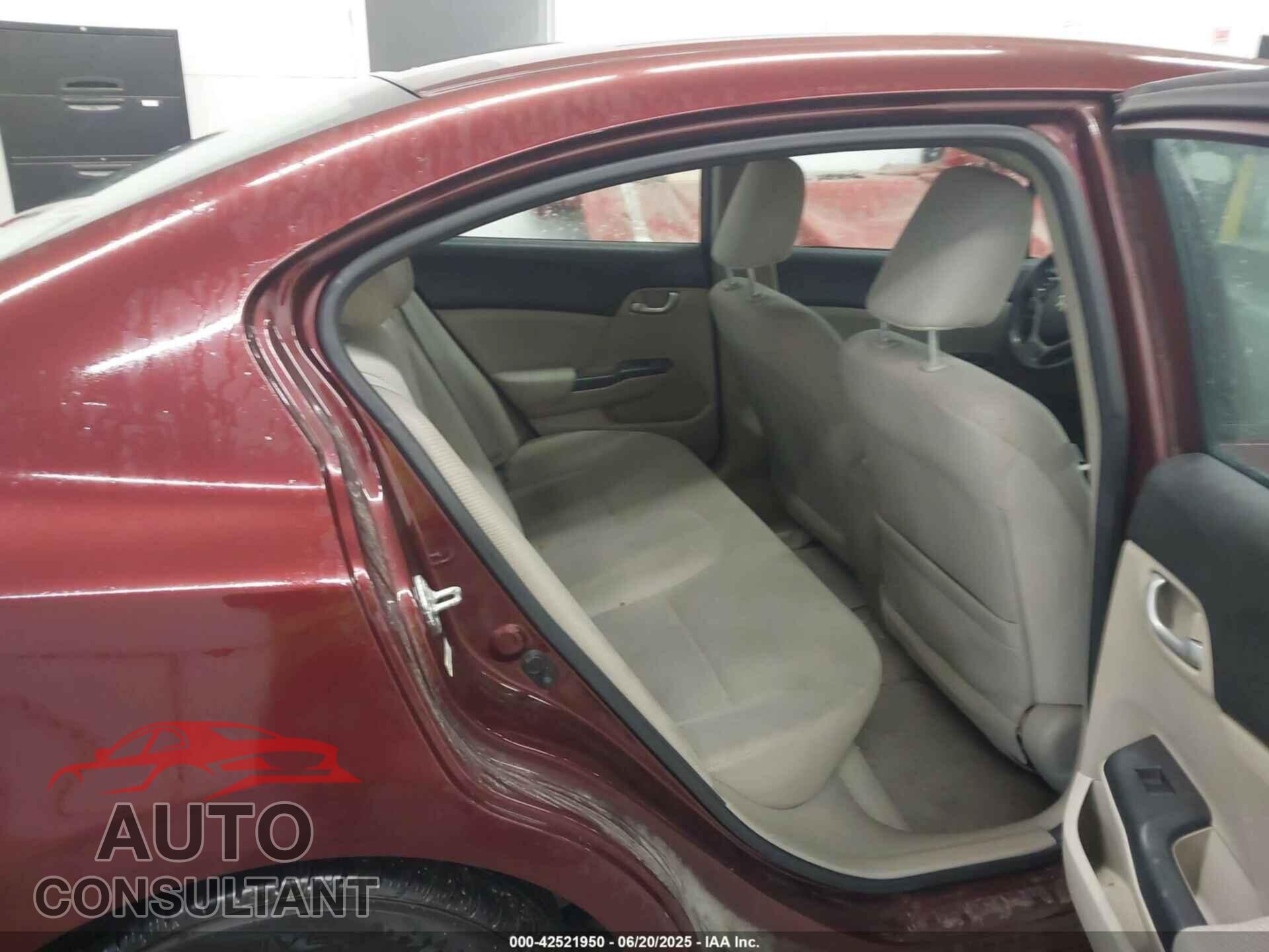 HONDA CIVIC 2012 - 19XFB2F55CE042257