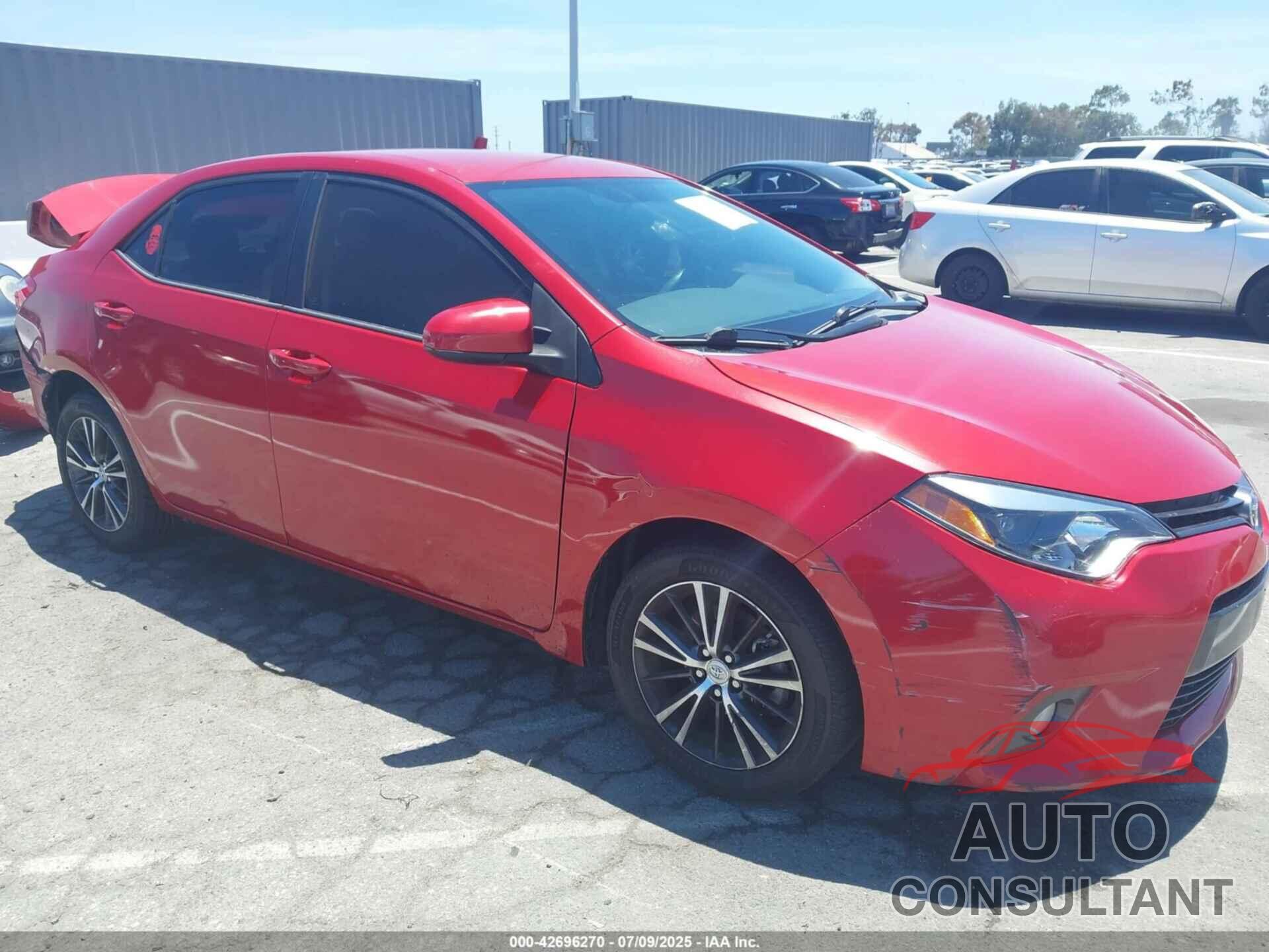 TOYOTA COROLLA 2016 - 5YFBURHE2GP377186