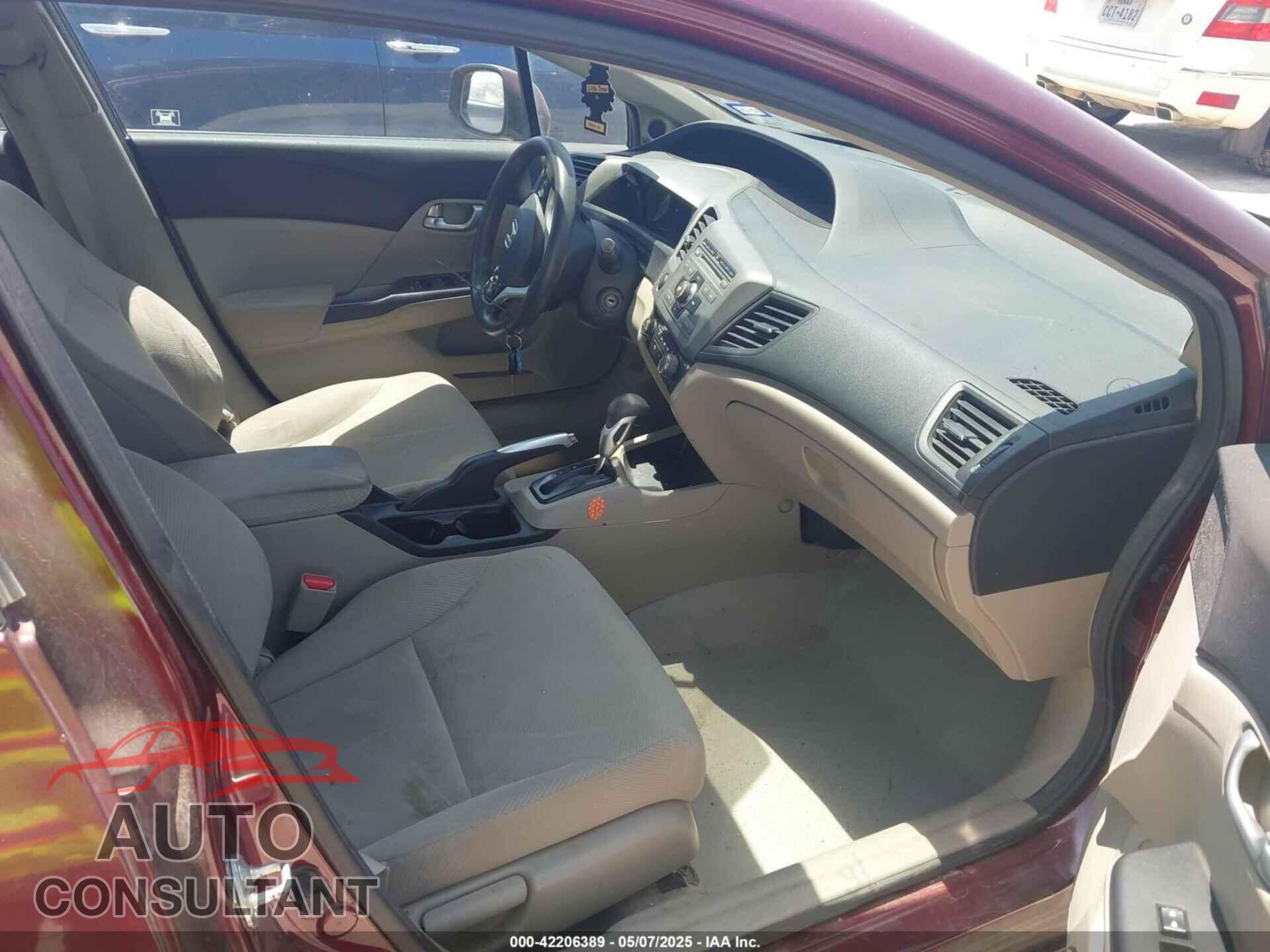 HONDA CIVIC 2012 - 2HGFB2F82CH546524