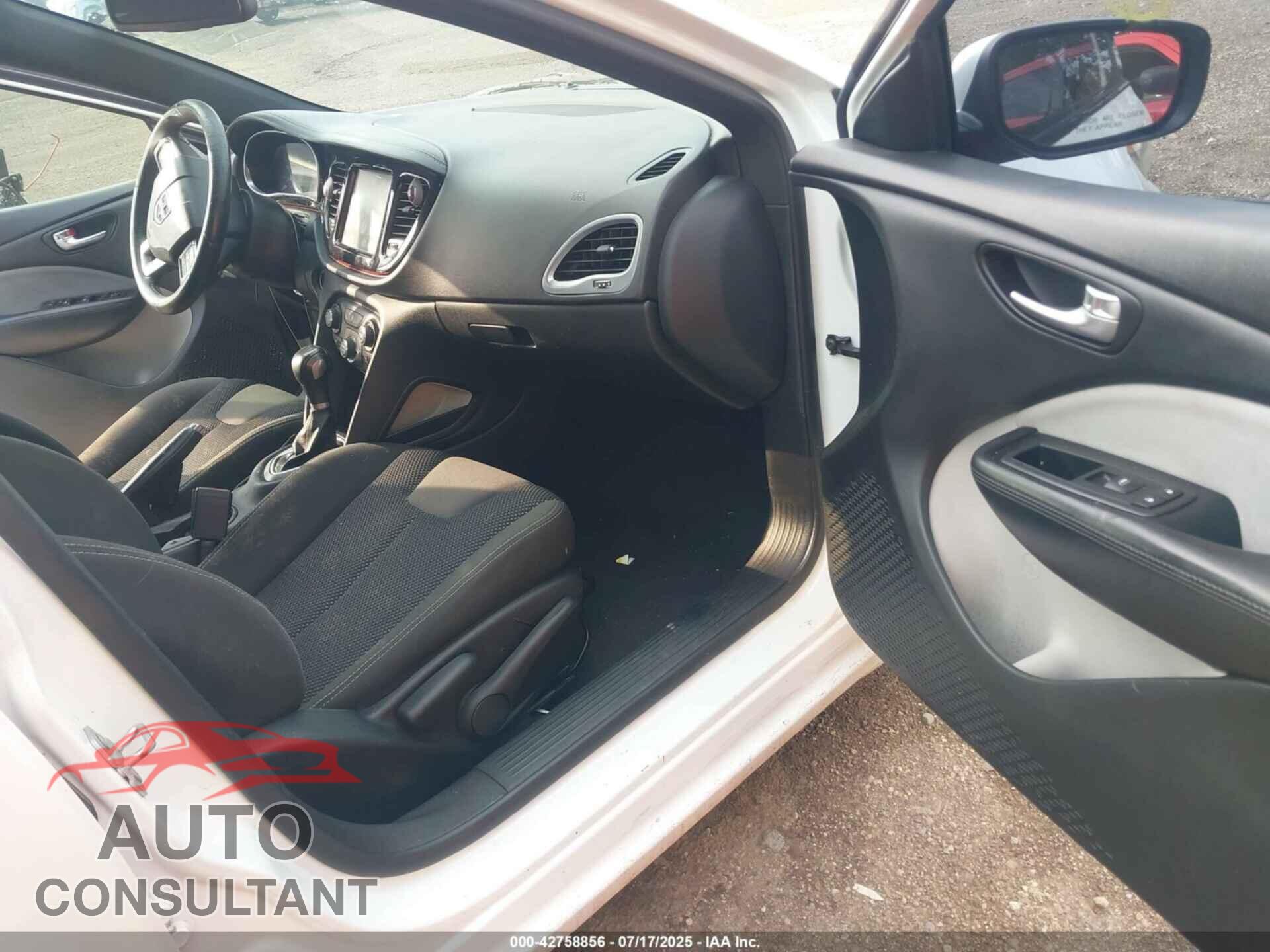 DODGE DART 2015 - 1C3CDFBB4FD391212