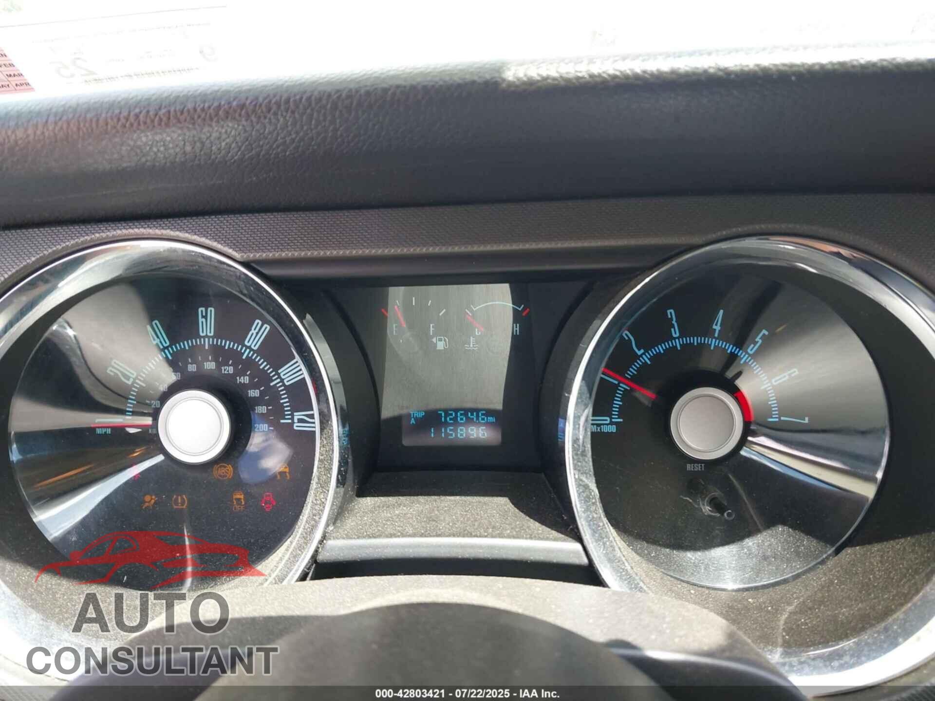 FORD MUSTANG 2010 - 1ZVBP8AN2A5132045