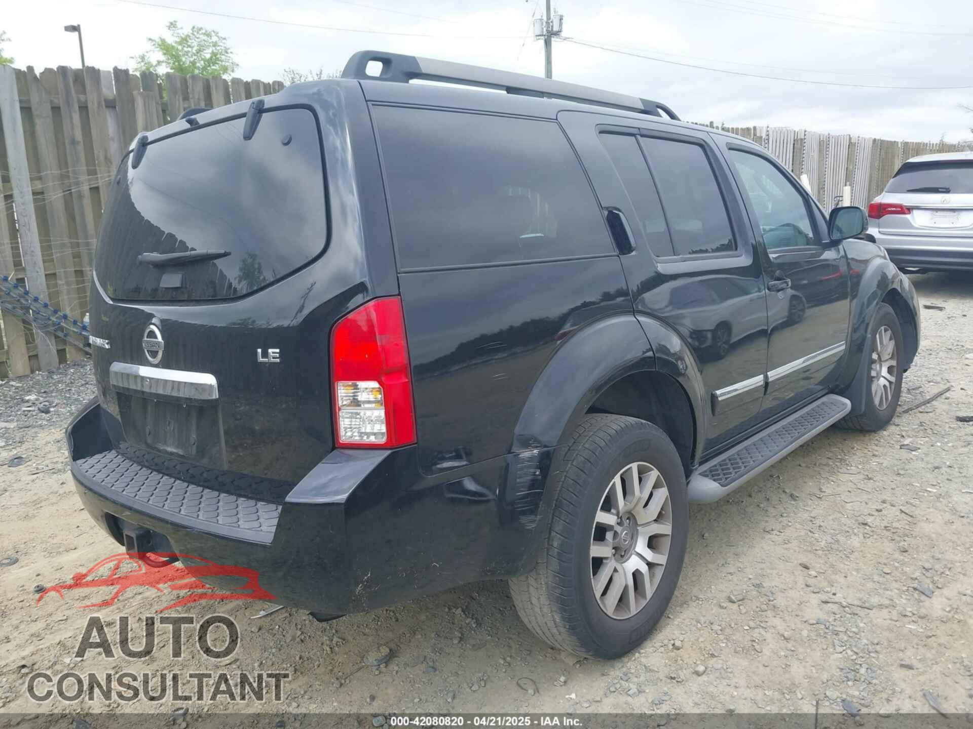 NISSAN PATHFINDER 2010 - 5N1AR1NB2AC623643