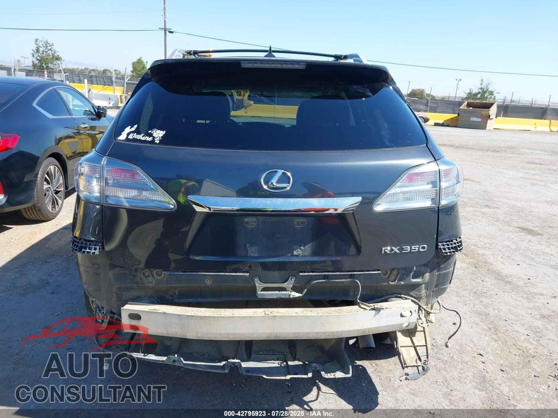 LEXUS RX 350 2011 - 2T2BK1BA9BC114775