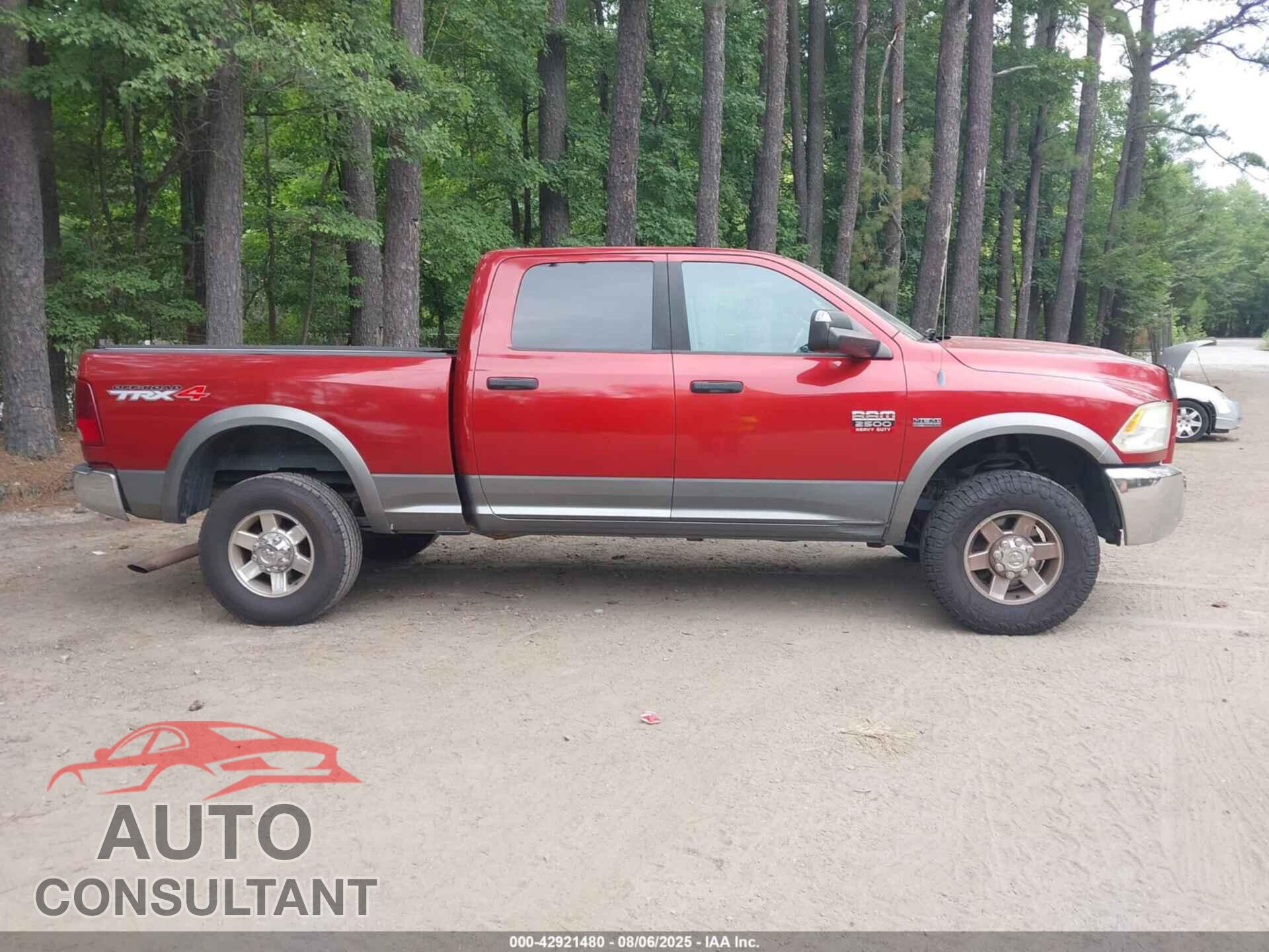 DODGE RAM 2500 2010 - 3D7TT2CTXAG158225