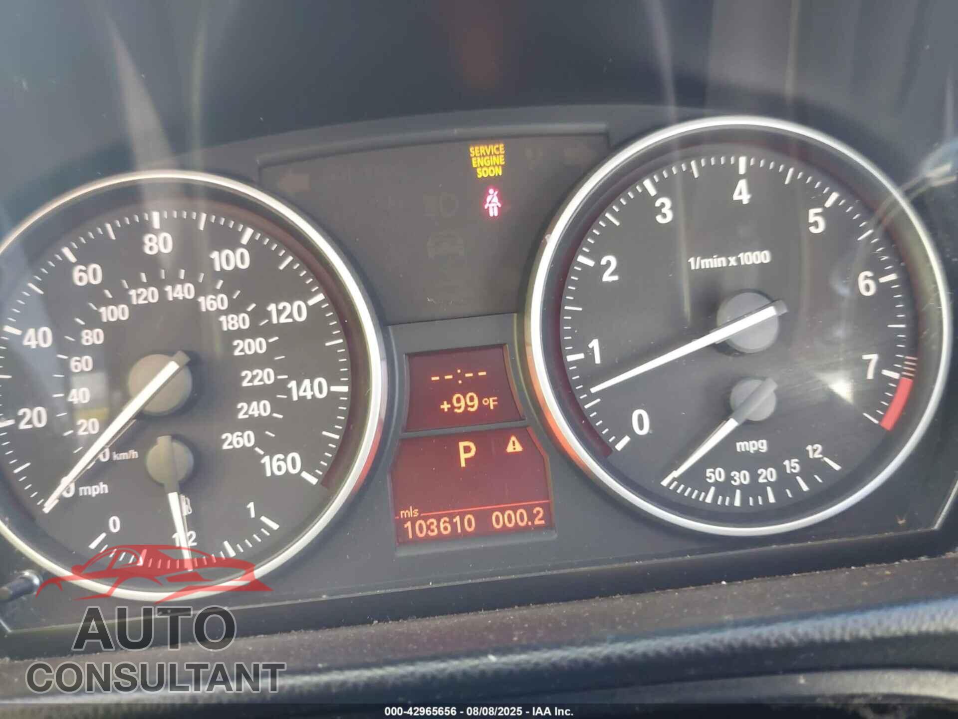 BMW 328I 2010 - WBAPH5C51AA438983