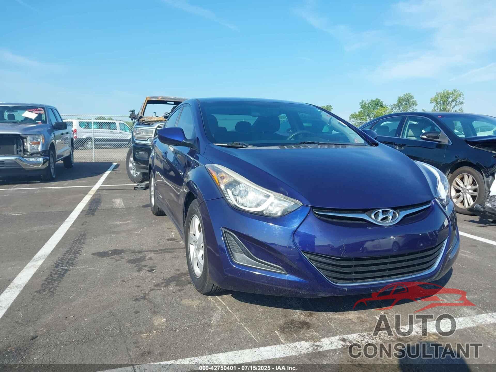 HYUNDAI ELANTRA 2014 - 5NPDH4AE0EH537750