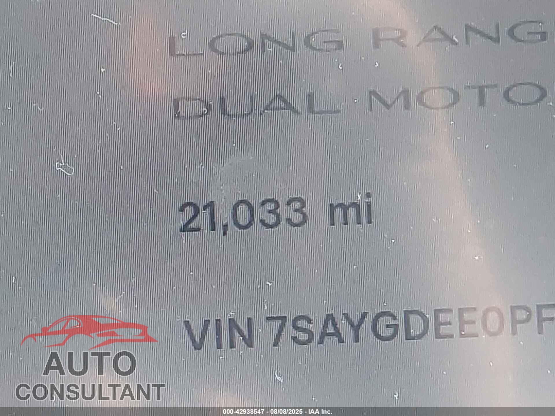 TESLA MODEL Y 2023 - 7SAYGDEE0PF783328