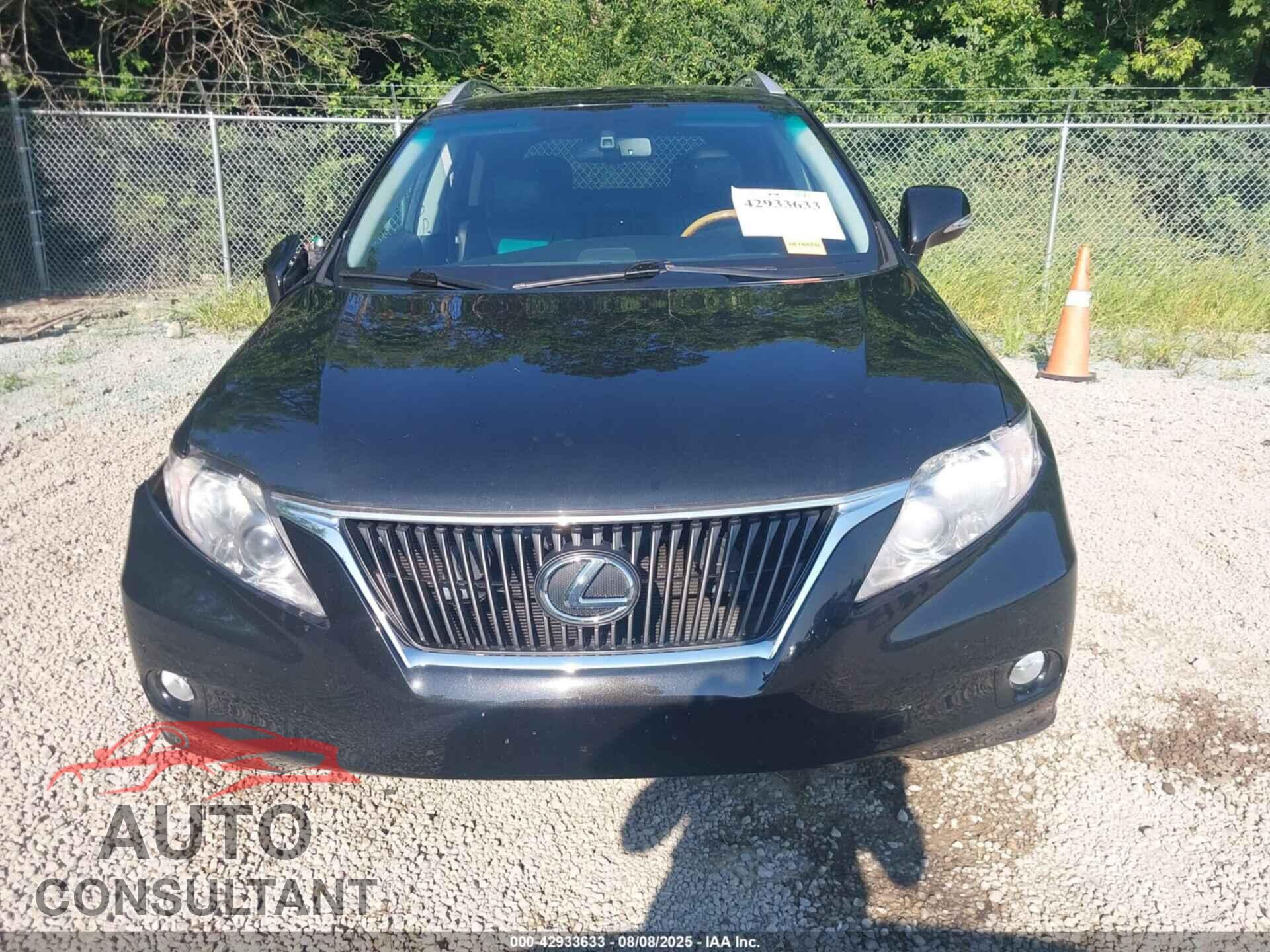 LEXUS RX 350 2011 - 2T2BK1BA9BC083141