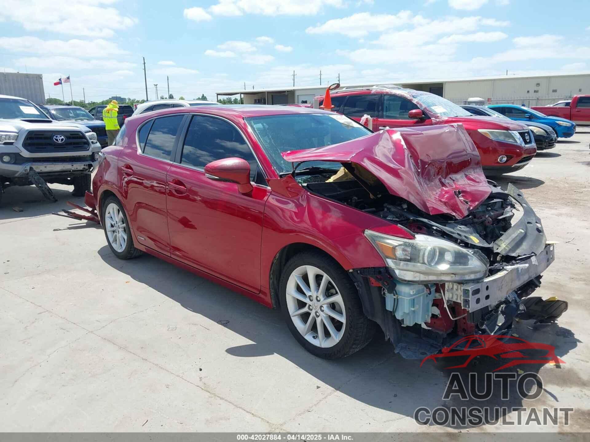 LEXUS CT 200H 2013 - JTHKD5BH4D2132037