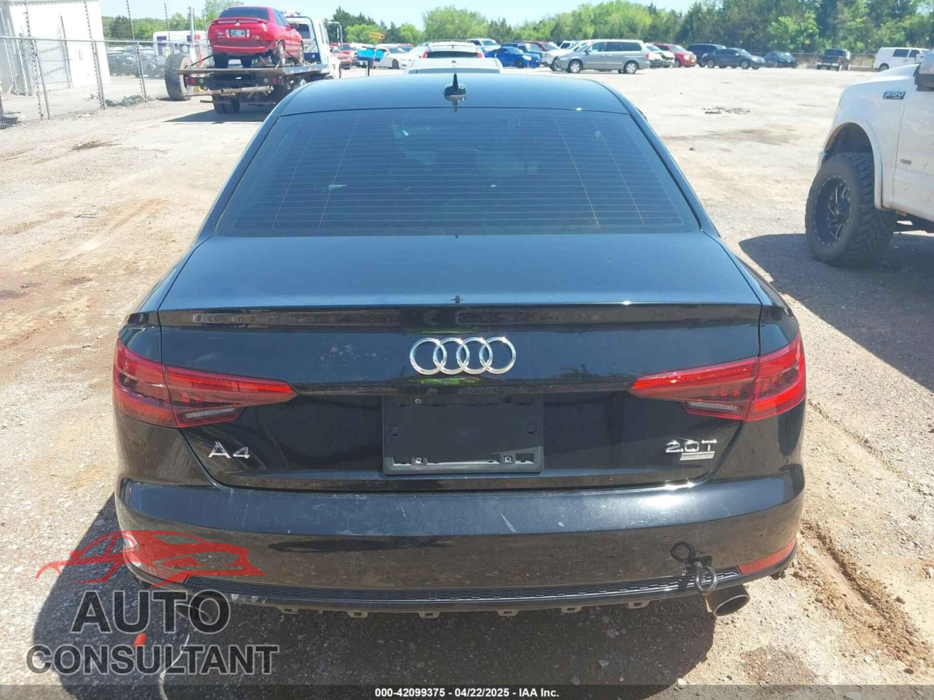 AUDI A4 2017 - WAUKMAF42HN050732