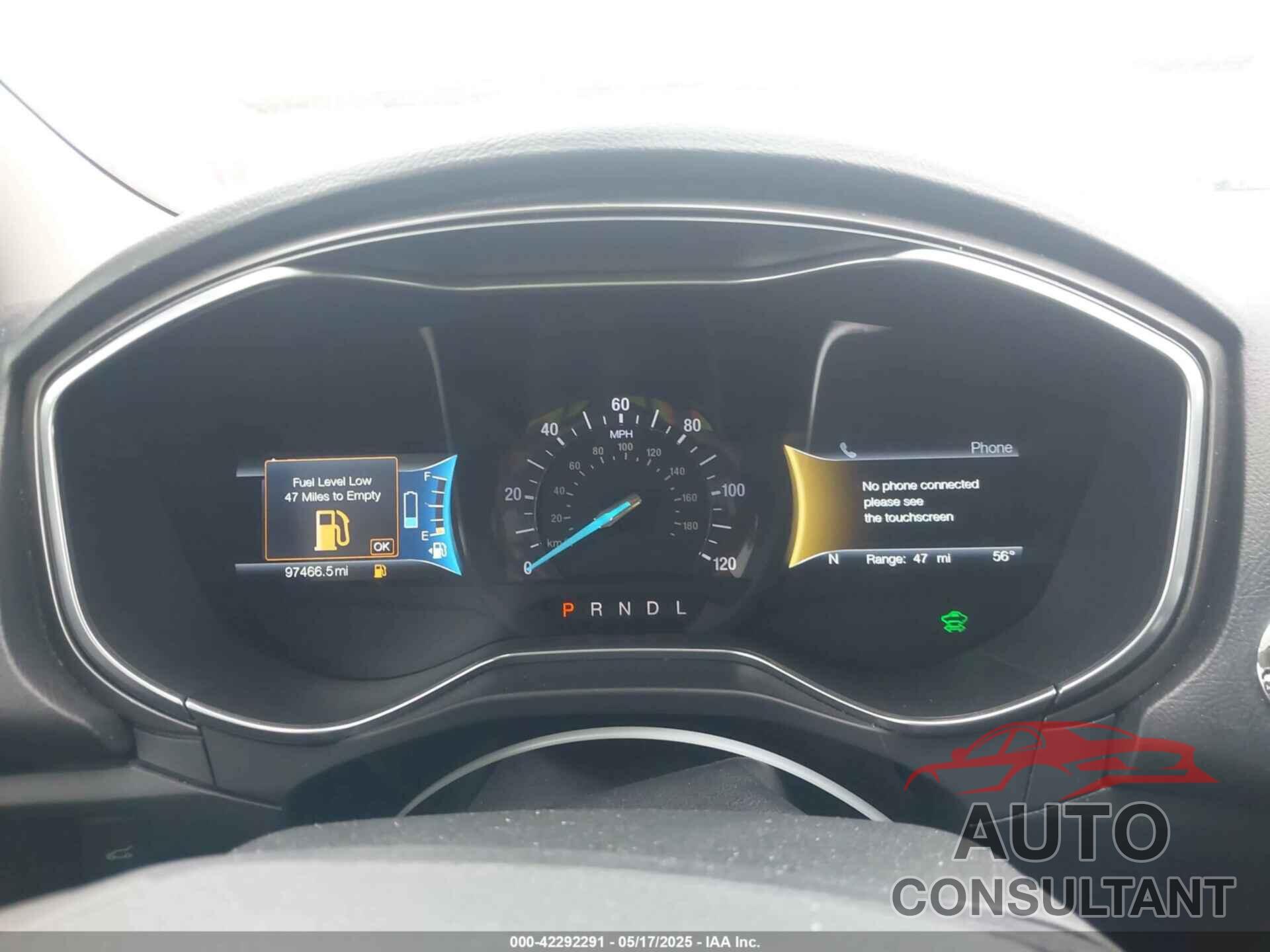 FORD FUSION ENERGI 2017 - 3FA6P0PU9HR201086