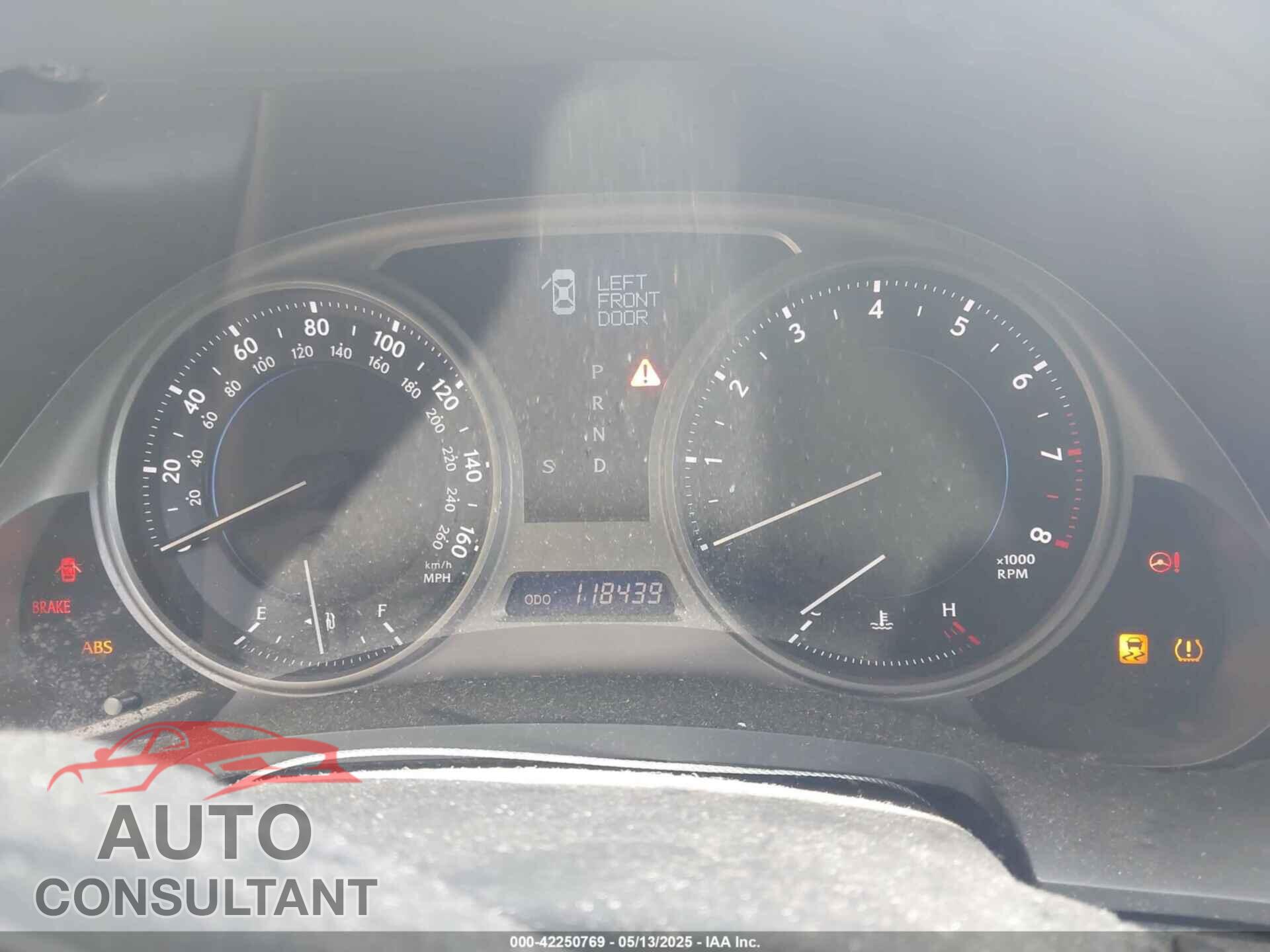LEXUS IS 250 2009 - JTHCK262392029827