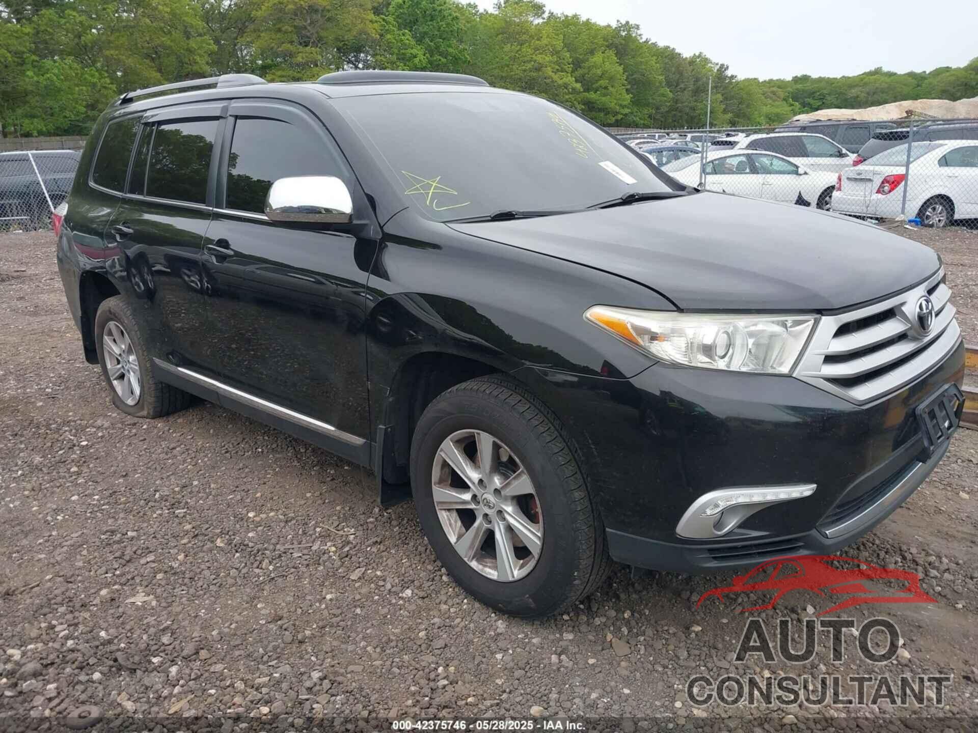TOYOTA HIGHLANDER 2012 - 5TDBK3EH4CS108707