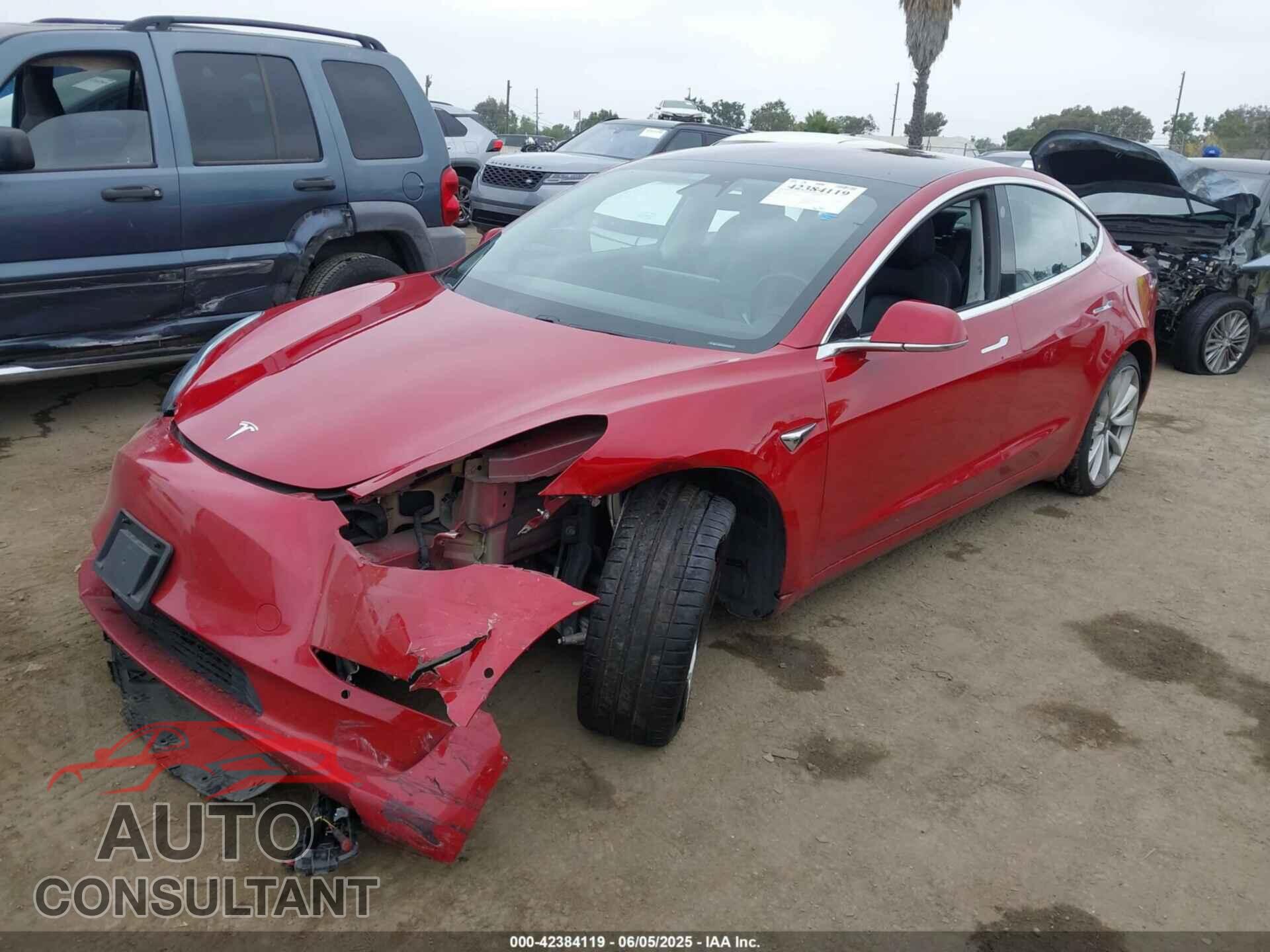 TESLA MODEL 3 2018 - 5YJ3E1EBXJF072776
