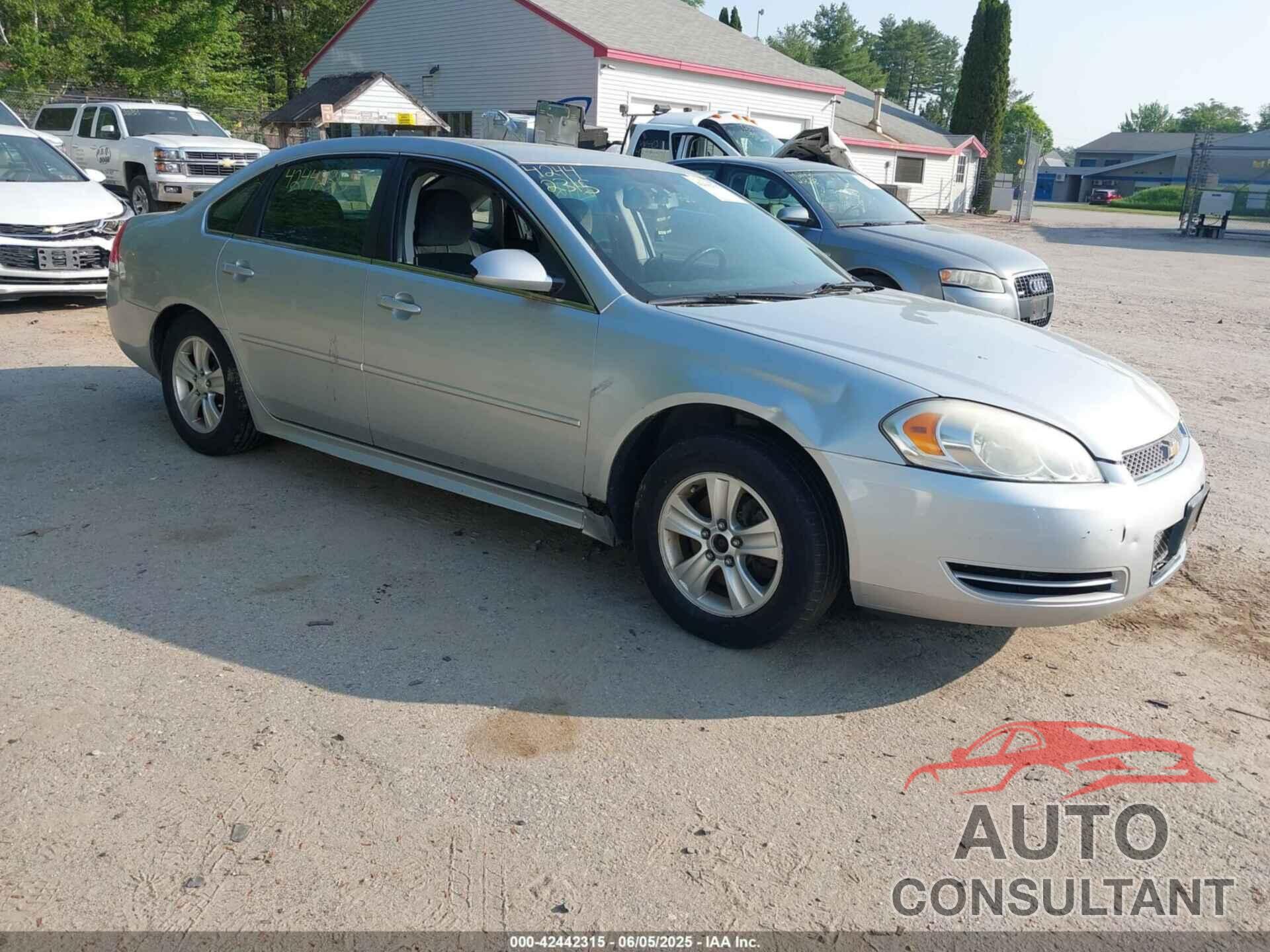 CHEVROLET IMPALA 2012 - 2G1WA5E37C1116109