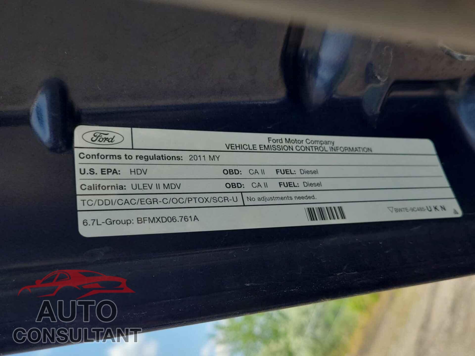 FORD F250 2011 - 1FT7W2BT3BED02954