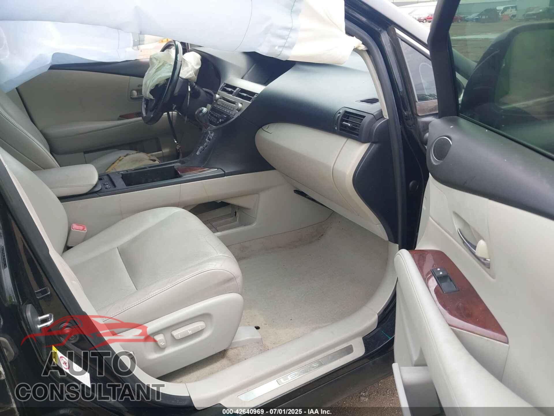 LEXUS RX 350 2012 - 2T2ZK1BA5CC084769