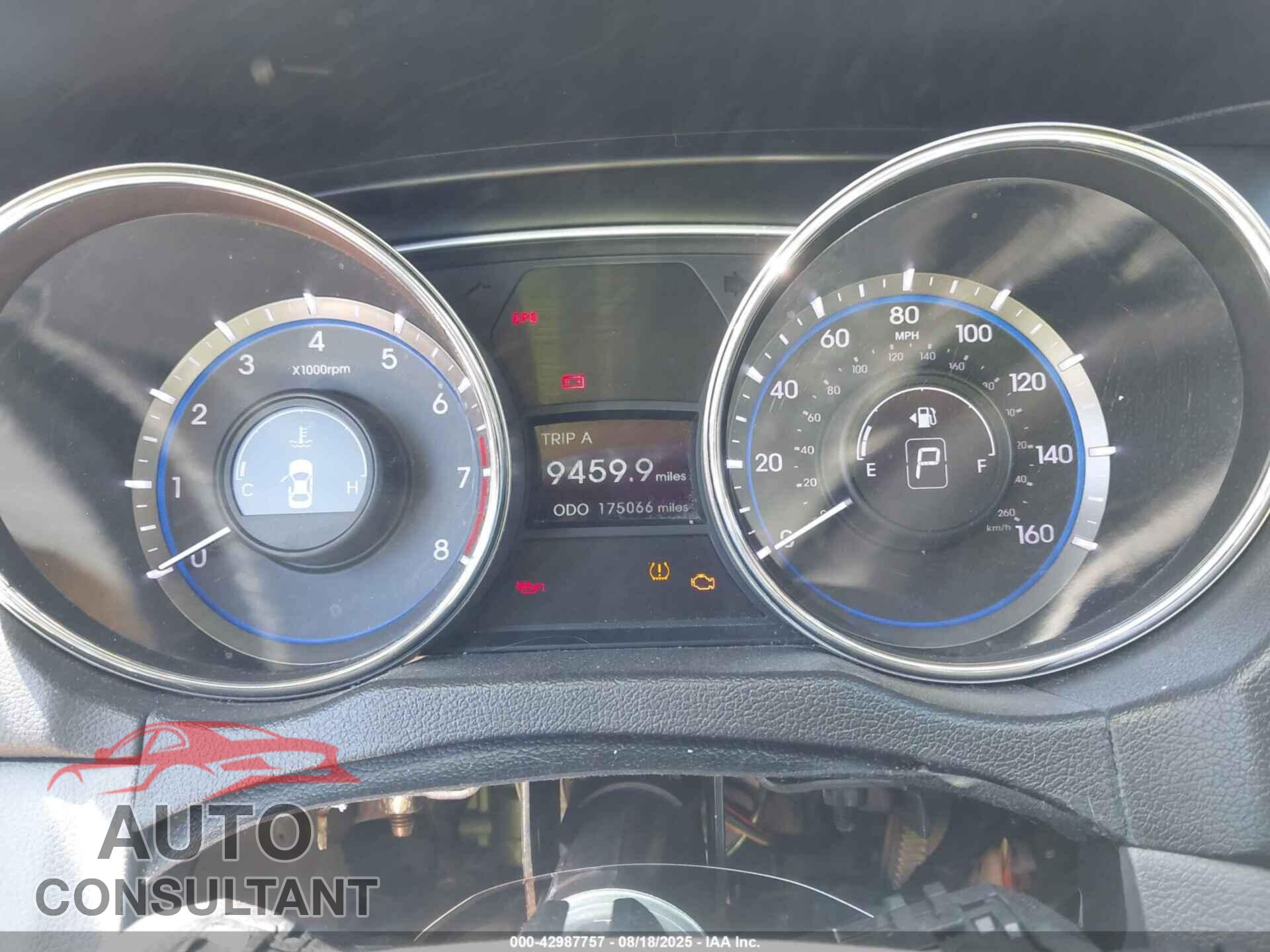 HYUNDAI SONATA 2013 - 5NPEB4AC0DH800760