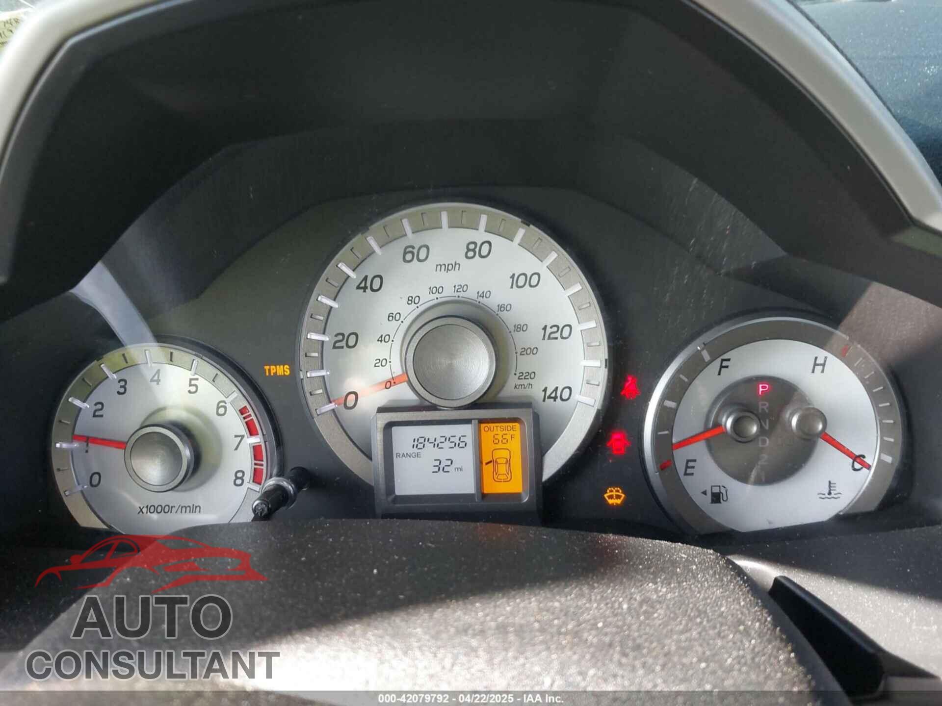 HONDA PILOT 2012 - 5FNYF4H78CB074881