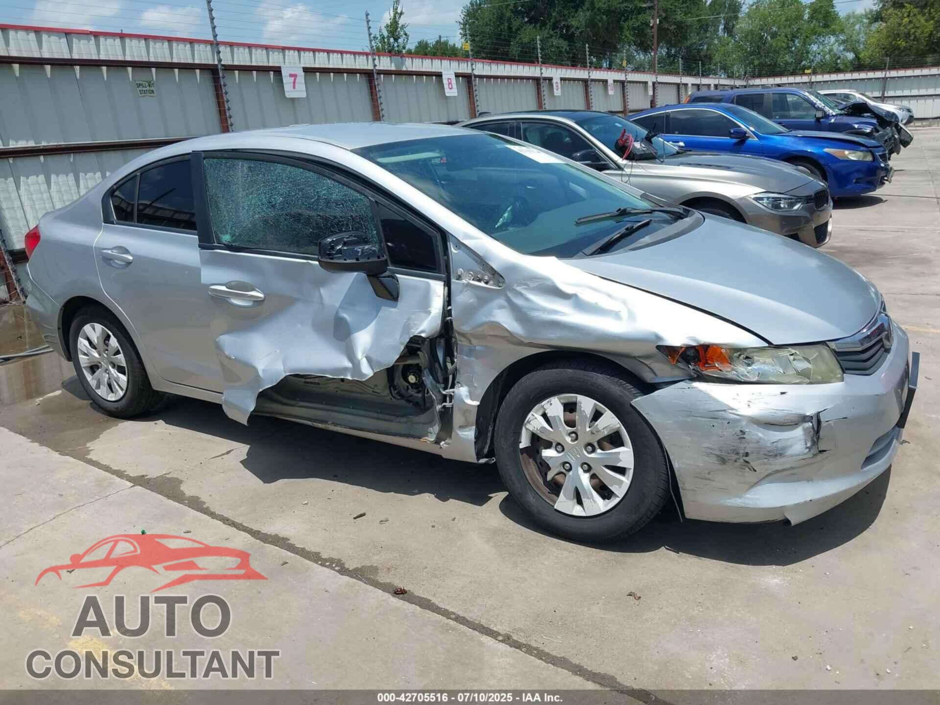 HONDA CIVIC 2012 - 19XFB2F54CE098710