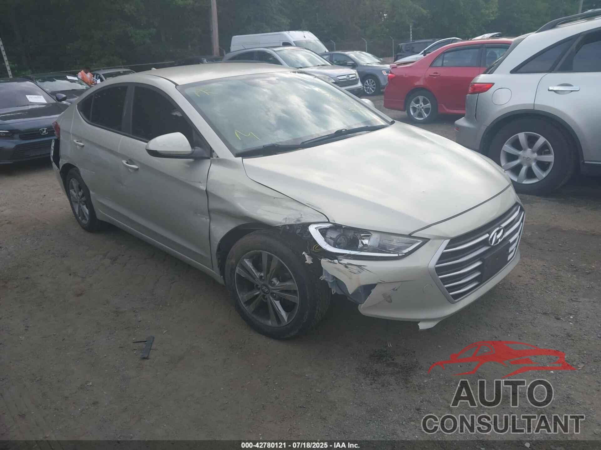 HYUNDAI ELANTRA 2017 - KMHD84LF3HU099298