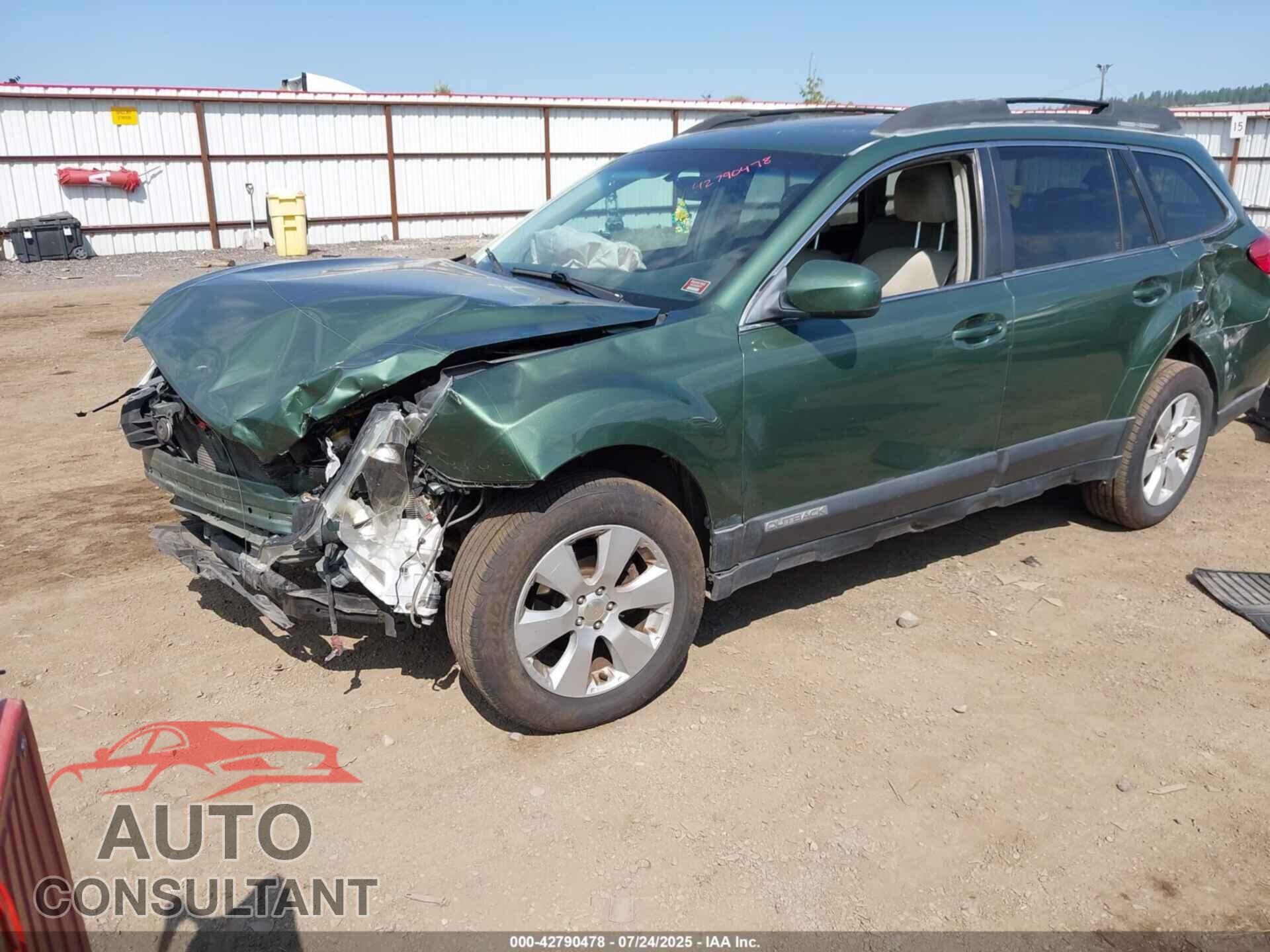 SUBARU OUTBACK 2011 - 4S4BRBGC9B3392998