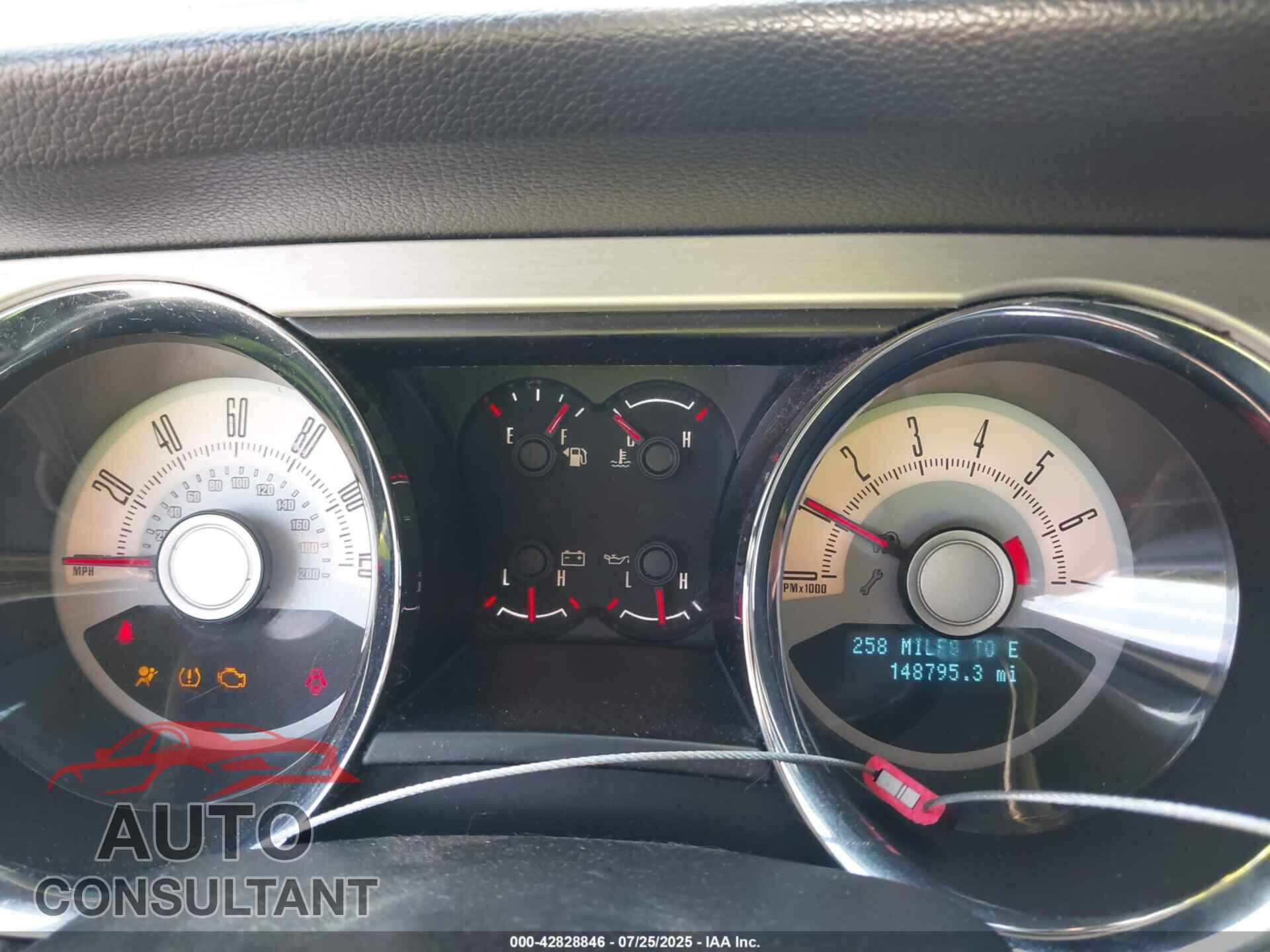 FORD MUSTANG 2010 - 1ZVBP8AN6A5114423