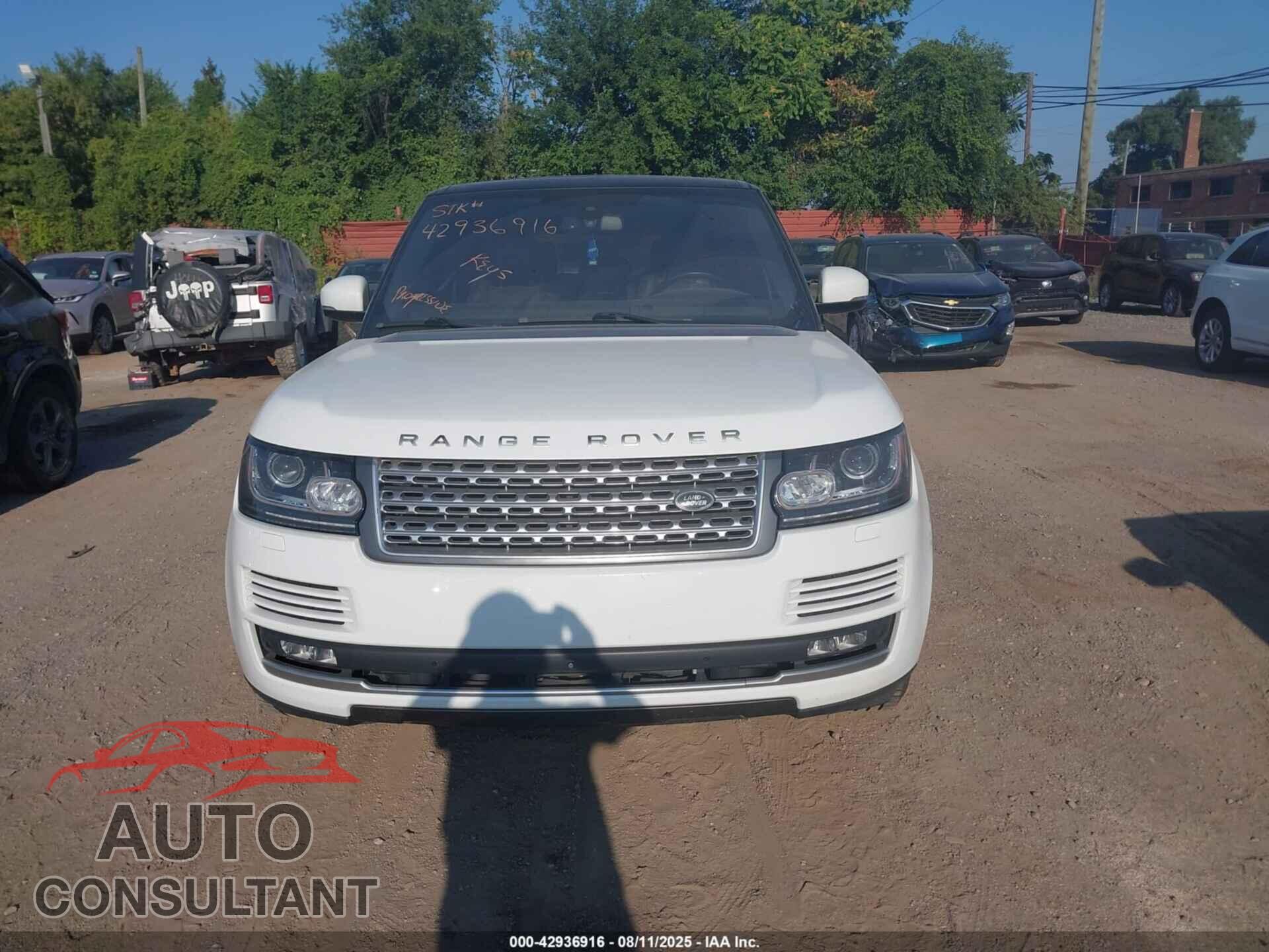LAND ROVER RANGE ROVER 2016 - SALGS2VFXGA261036