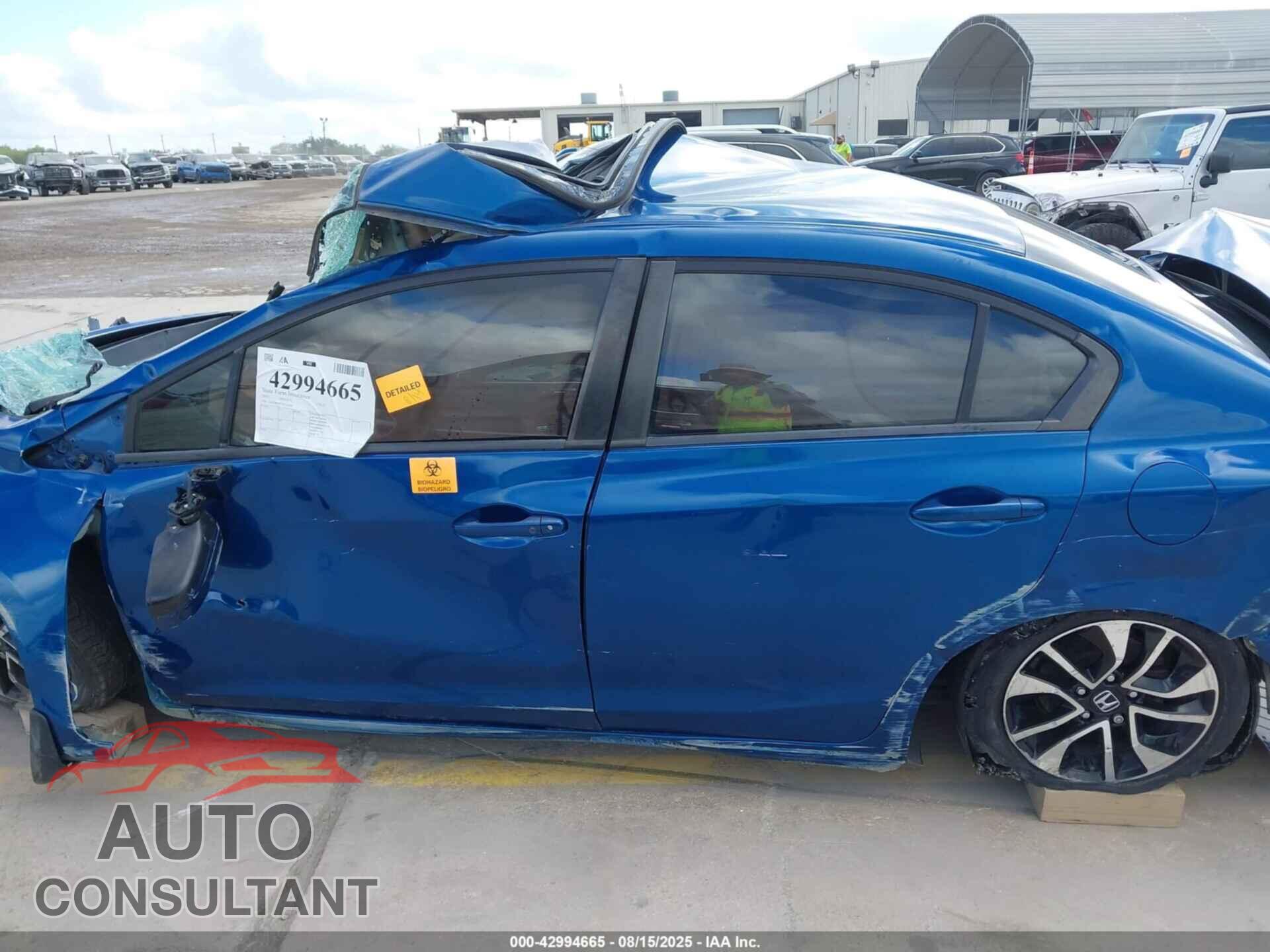 HONDA CIVIC 2015 - 2HGFB2F82FH526388