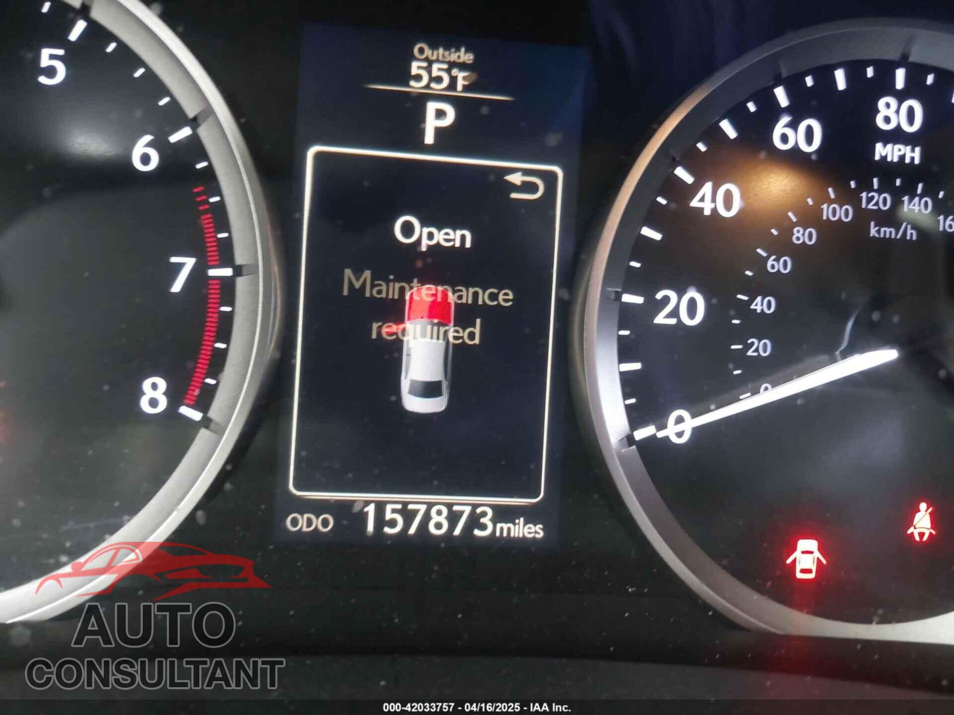 LEXUS IS 250 2015 - JTHBF1D27F5052566